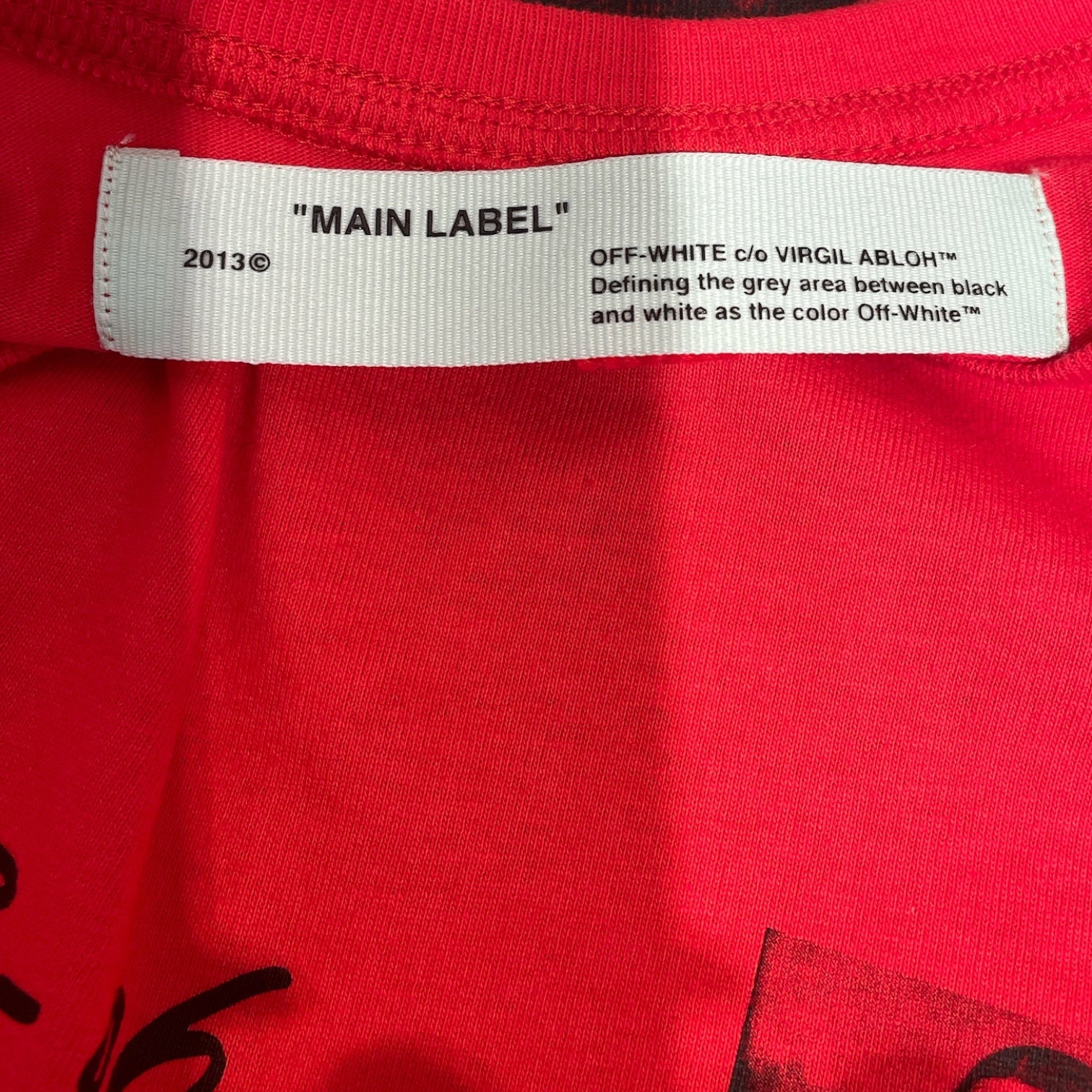 OFF-WHITE/LS T-Shirt/XXS/Cotton/RED/MONA LISA view 3