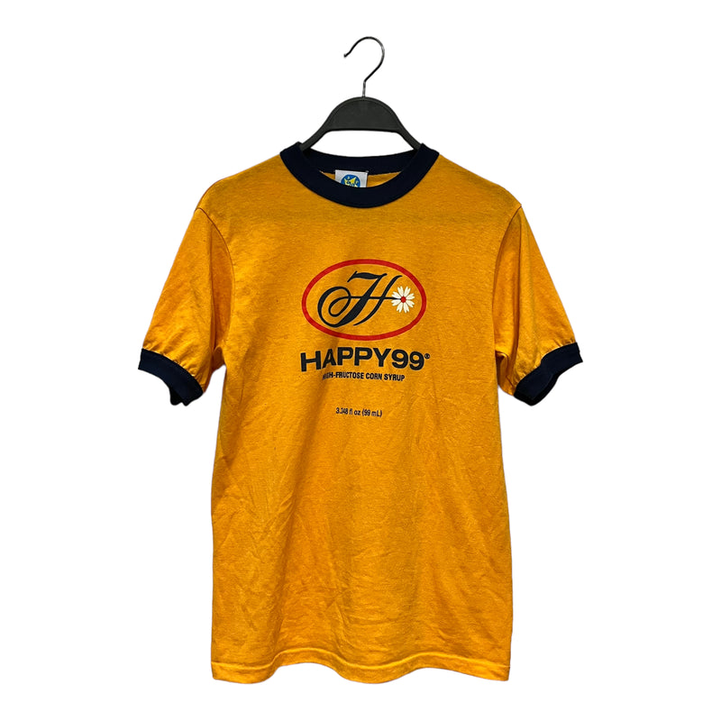 HAPPY 99/T-Shirt/S/Cotton/GLD/