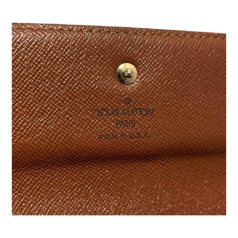 LOUIS VUITTON/Trifold Wallet/L/Monogram/Leather/BRW/EMILLIE