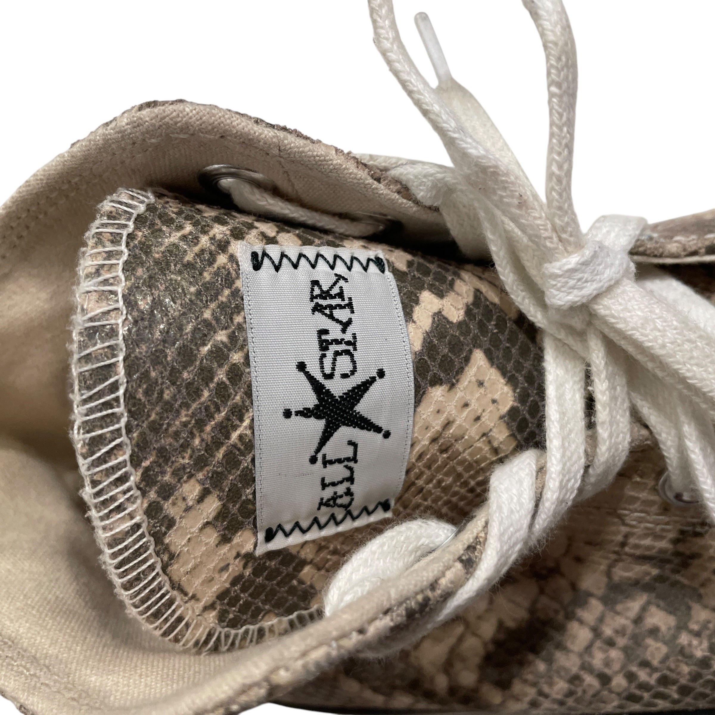 CONVERSE/STUSSY/Hi-Sneakers/US 11.5/Animal Pattern/Cotton/GRN/SNAKE PATTERN A11674C view 4