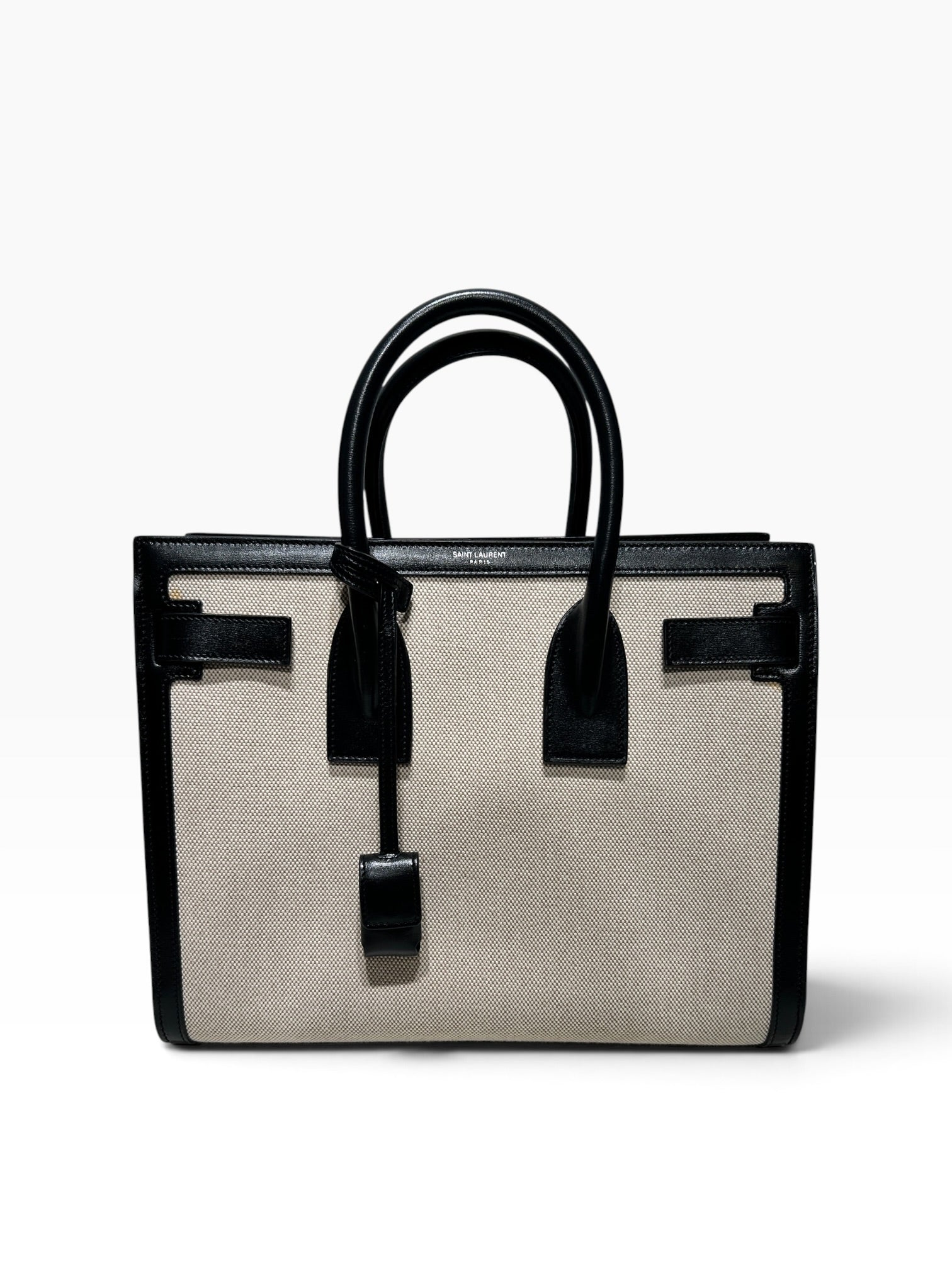SAINT LAURENT/Bag/CRM/leather sac de jour view 2