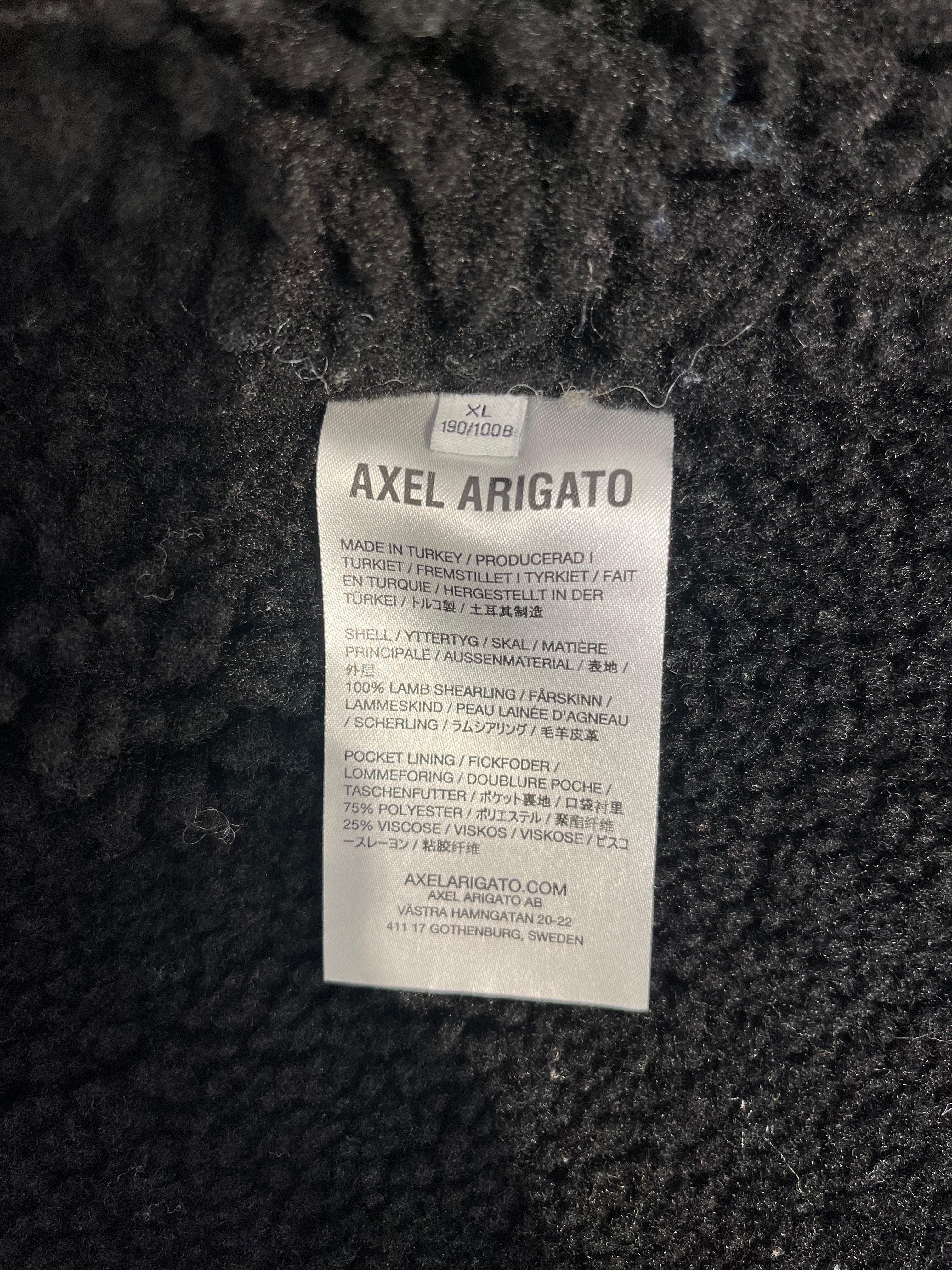 Axel Arigato/Coat/XL/BLK/lamb sheerling view 5
