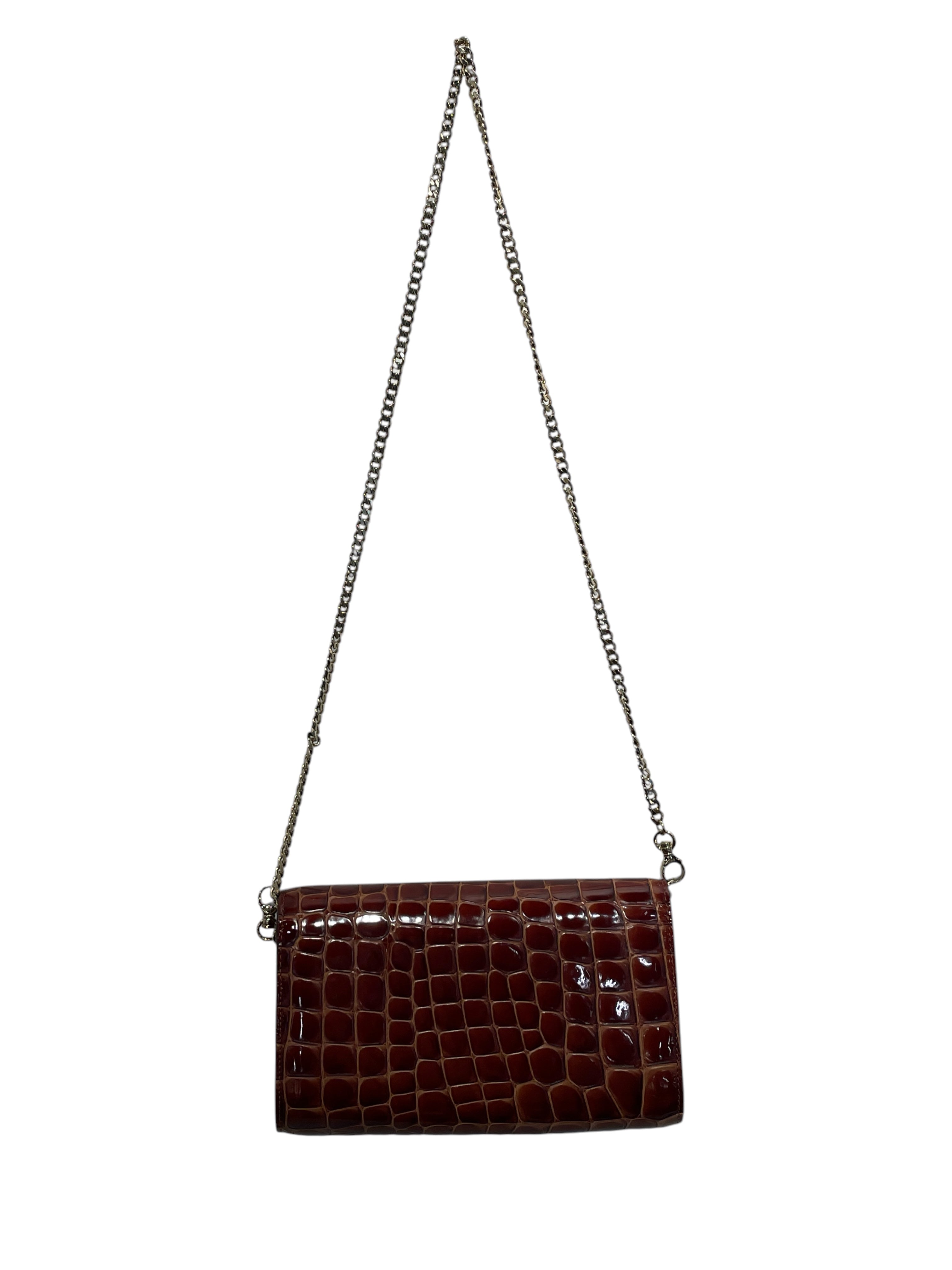 Christian Louboutin/Hand Bag/BRW/LOUBI54 CROC-EMBOSSED view 3