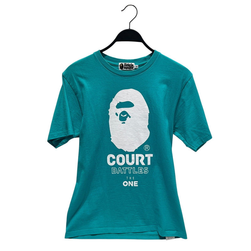A BATHING APE/T-Shirt/M/Cotton/BLU/COURT BATTLES