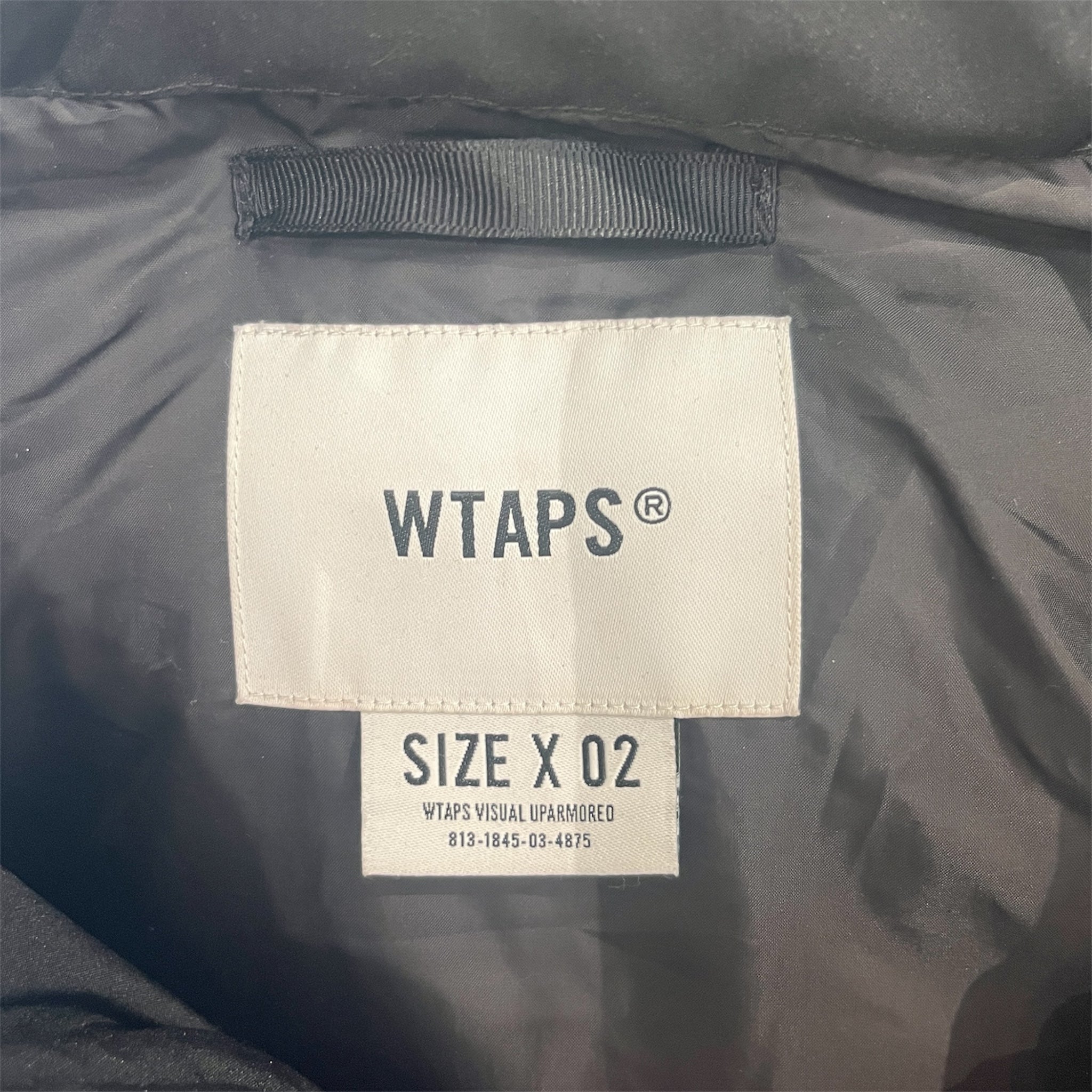 w)taps/Puffer Jkt/2/Black/Polyester/222BRDT-JKM02 view 3
