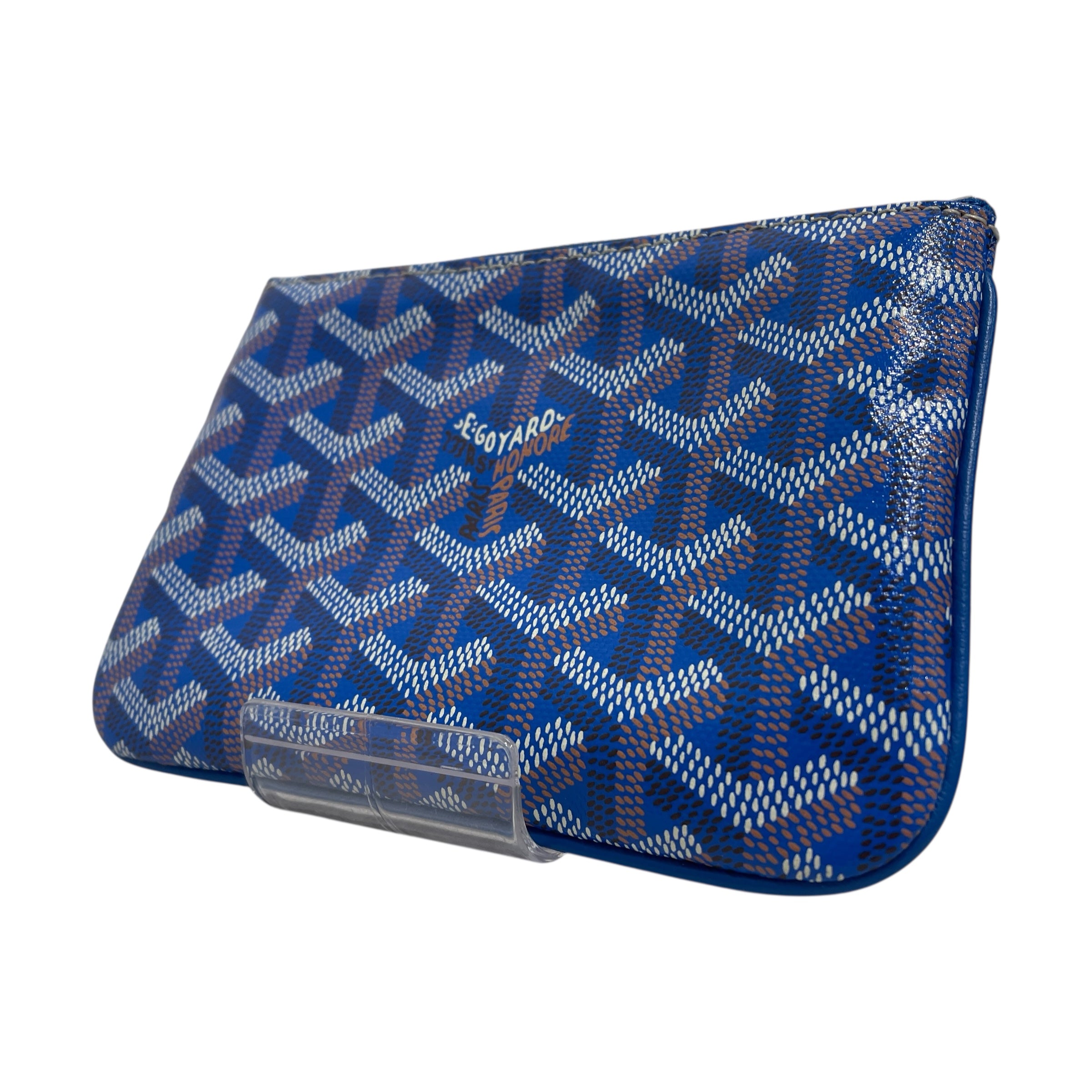 GOYARD/Coin Wallet/Monogram/Leather/BLU/senat pouch view 2