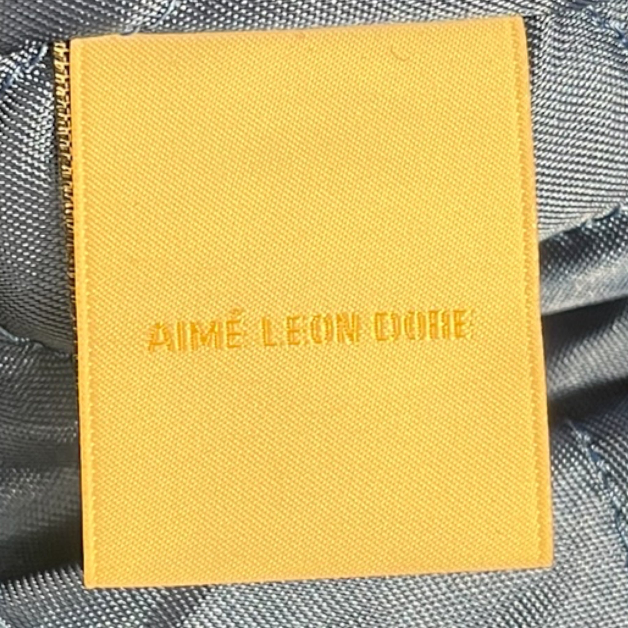 AIME LEON DORE/Leather Jkt/XL/Leather/BLU/gray shoulders view 4