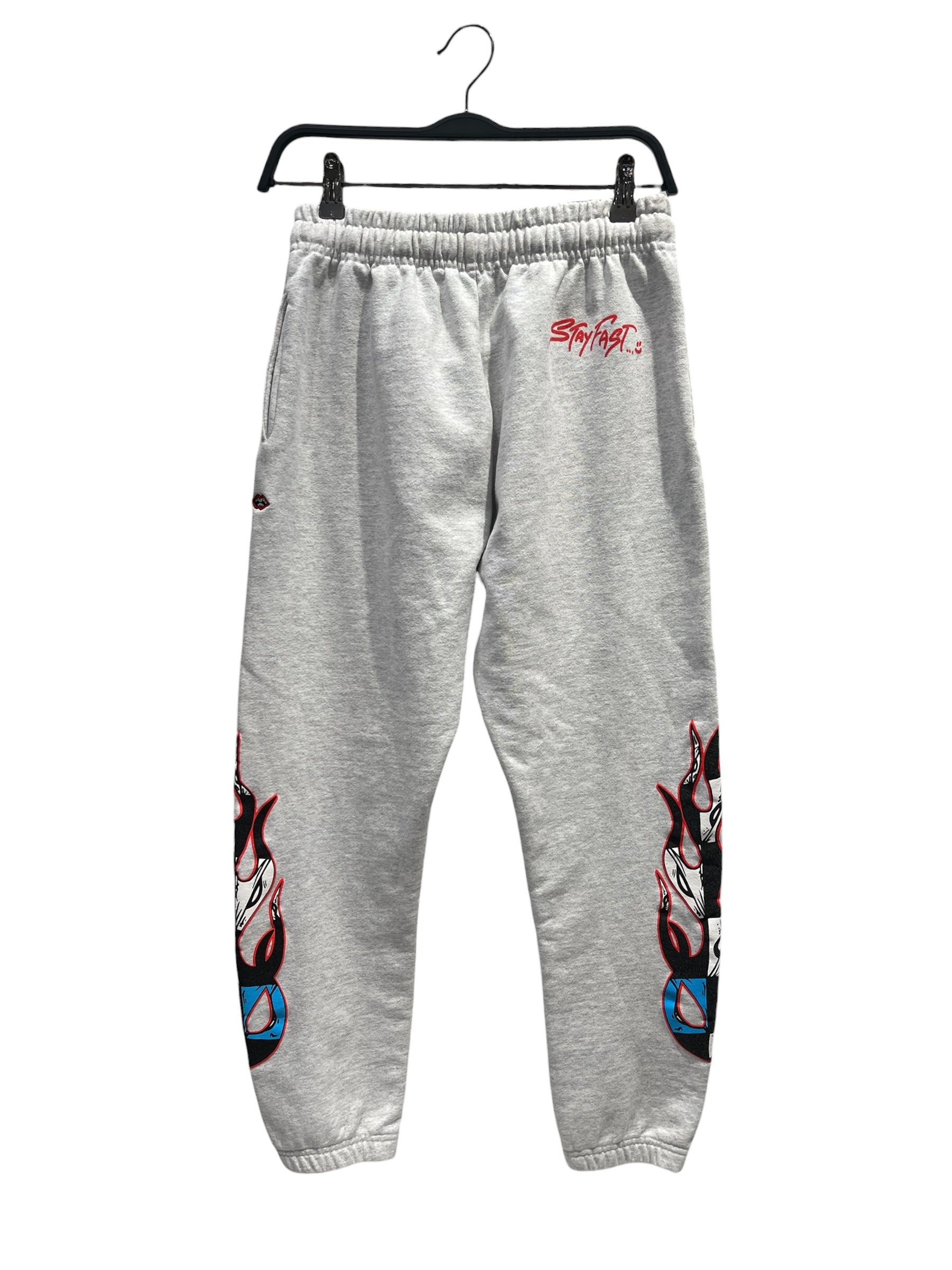 CHROME HEARTS/Sarouel Pants/S/Graphic/Cotton/GRY/Joggers/ view 2