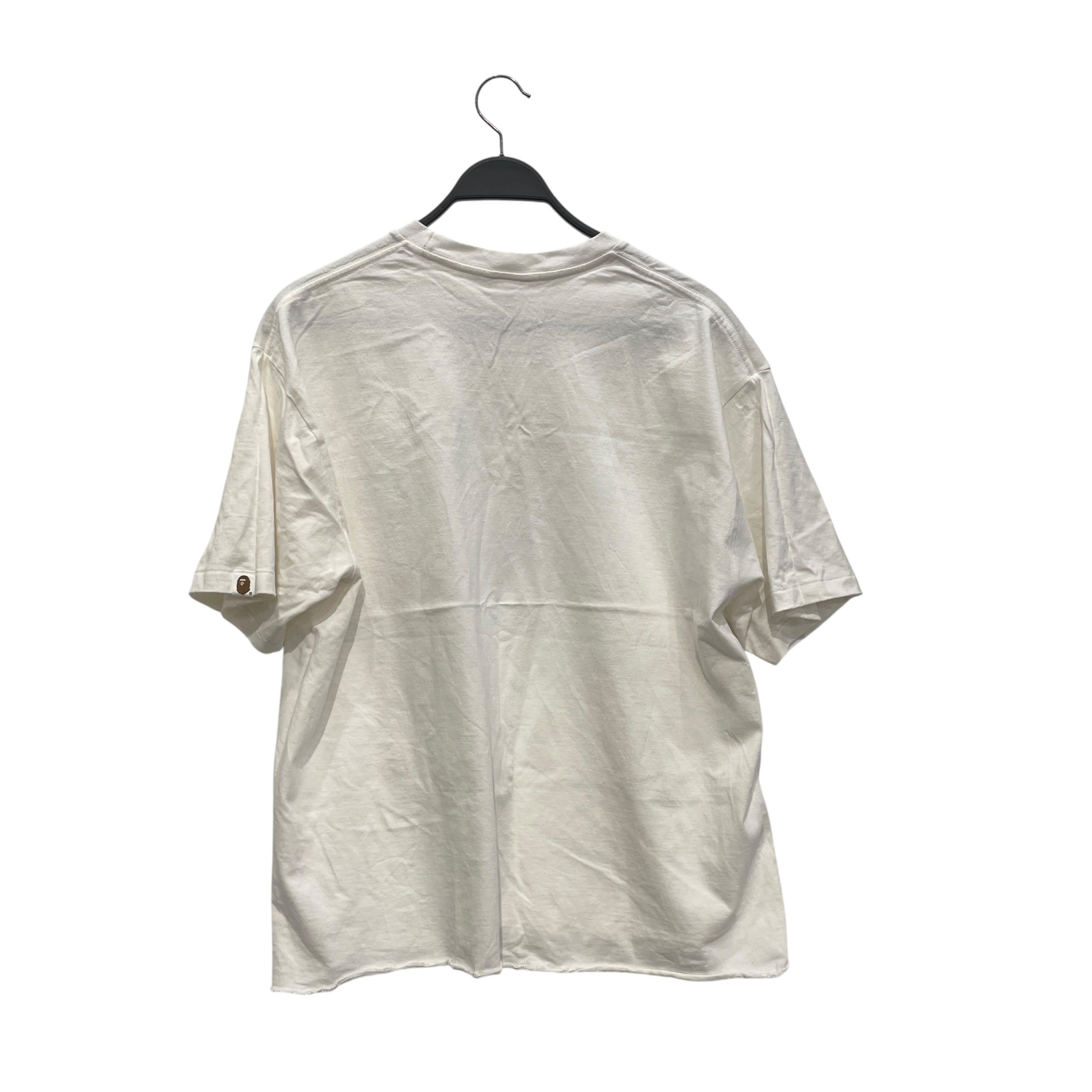 A BATHING APE/T-Shirt/2X/Cotton/WHT/red camo monkey graphic view 2