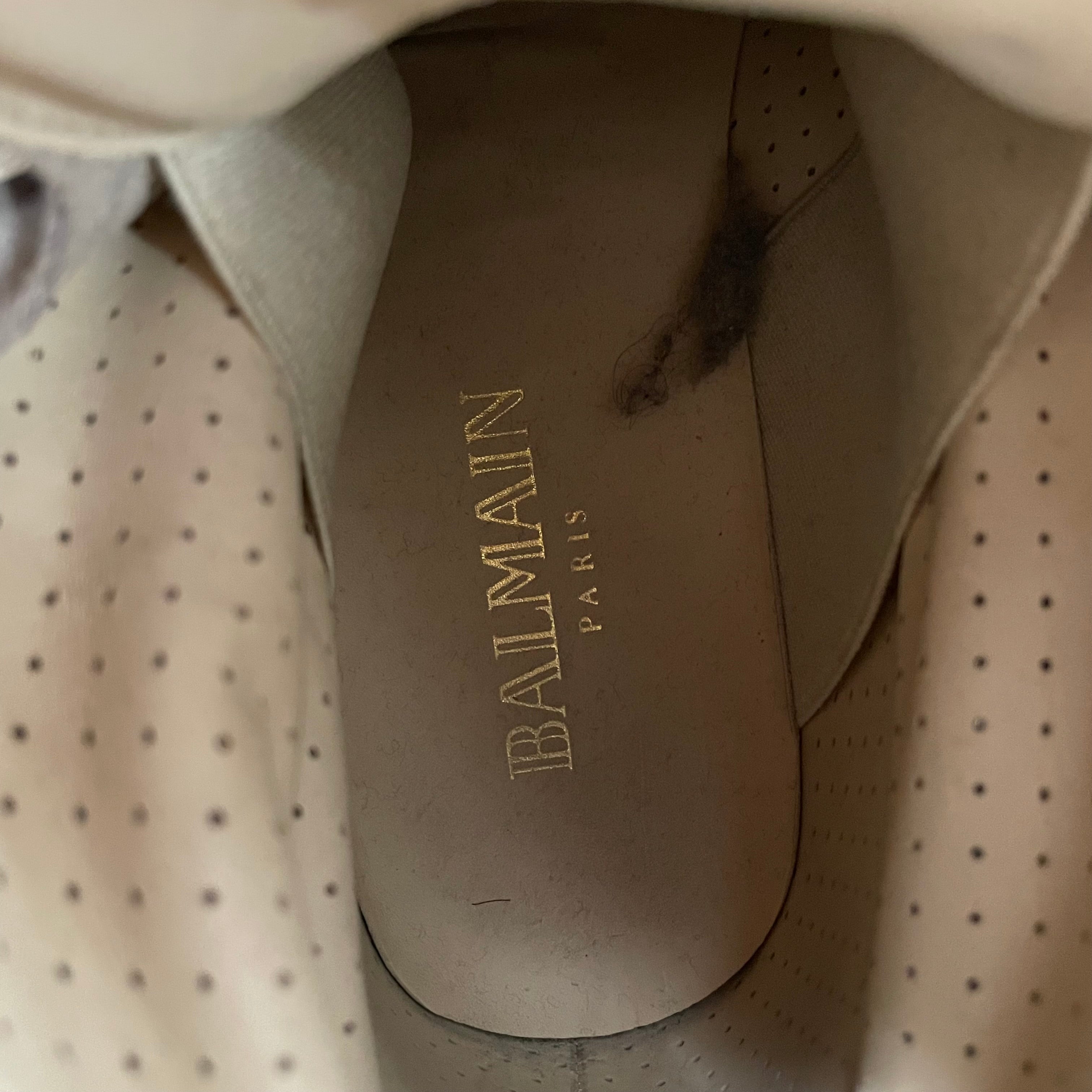BALMAIN/Boots/EU 40/Suede/GRY/COMBAT GLD HARDWARE/30204 view 3