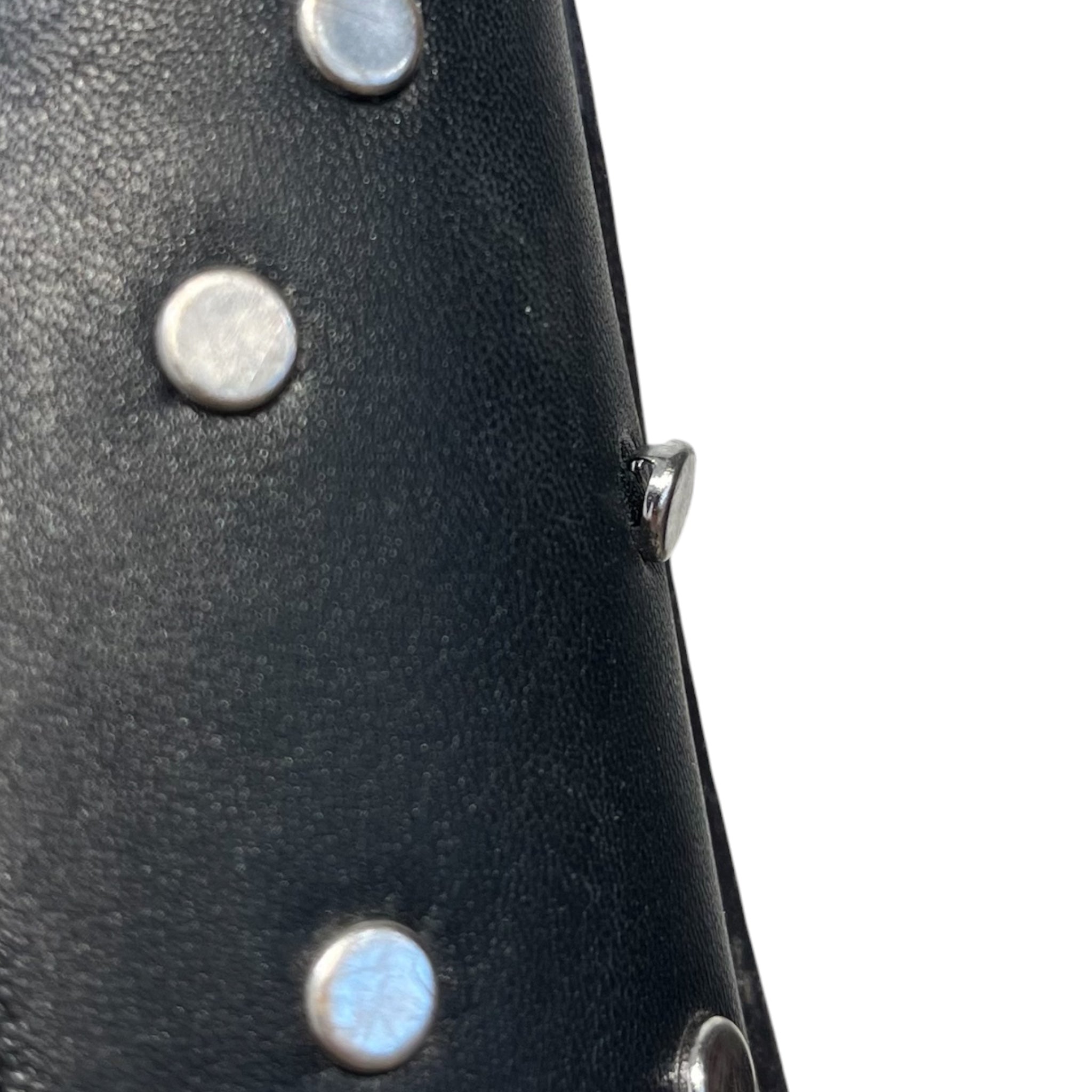 LE MONDE/Flat Shoes/EU 37/Polka dot/Leather/BLK/SILVER STUD CIRCLES view 10