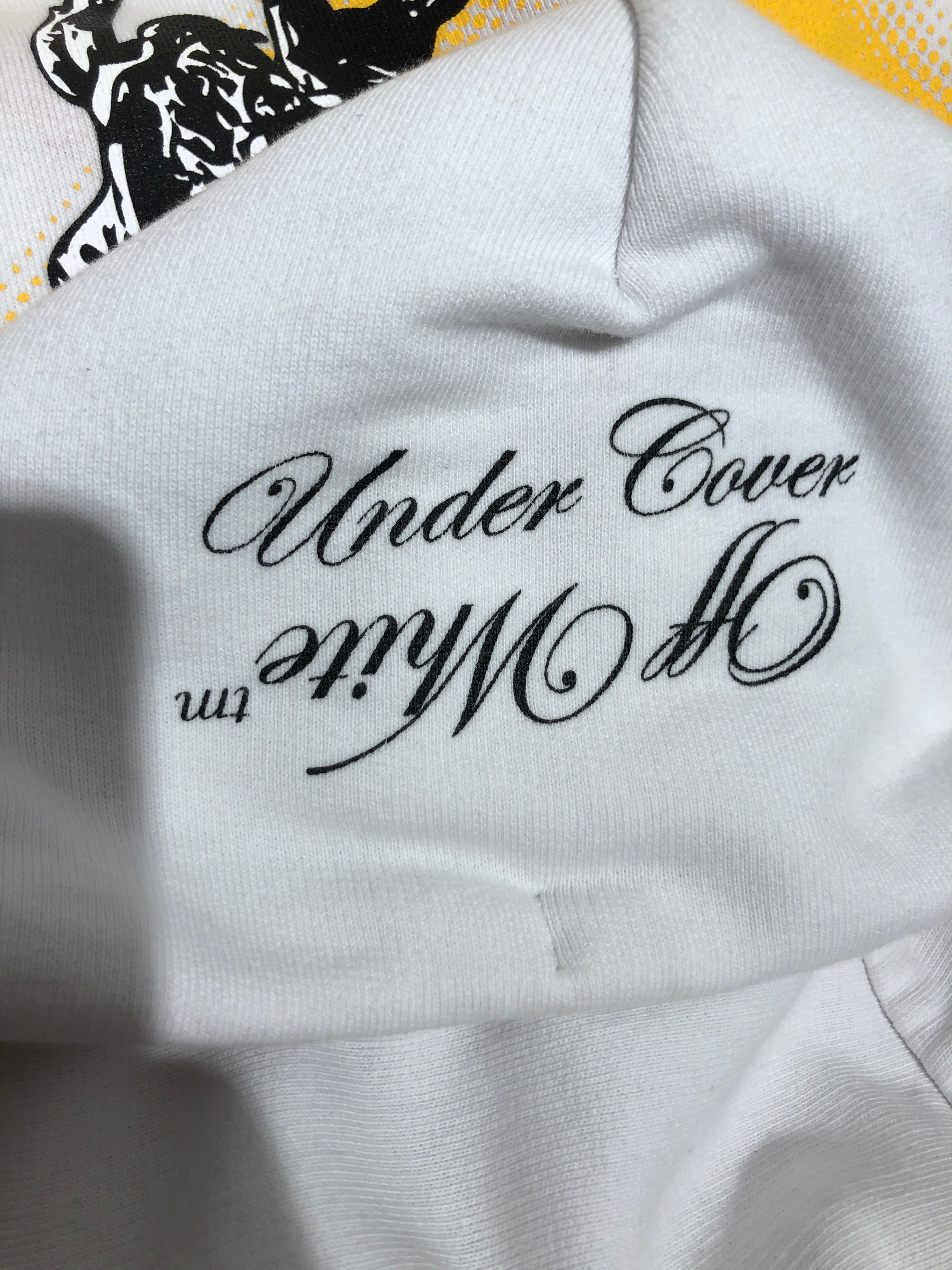 OFF-WHITE/UNDERCOVER/Zip Up Hoodie/L/Graphic/Cotton/WHT/REVERSABLE - SKELETON GRAPHIC view 4