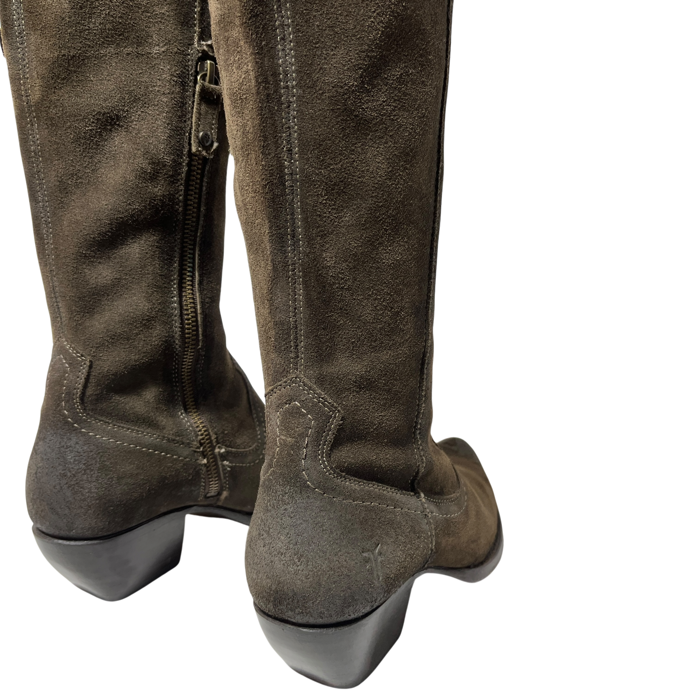 FRYE/Long Boots/US 8/Suede/BRW/sacha view 4