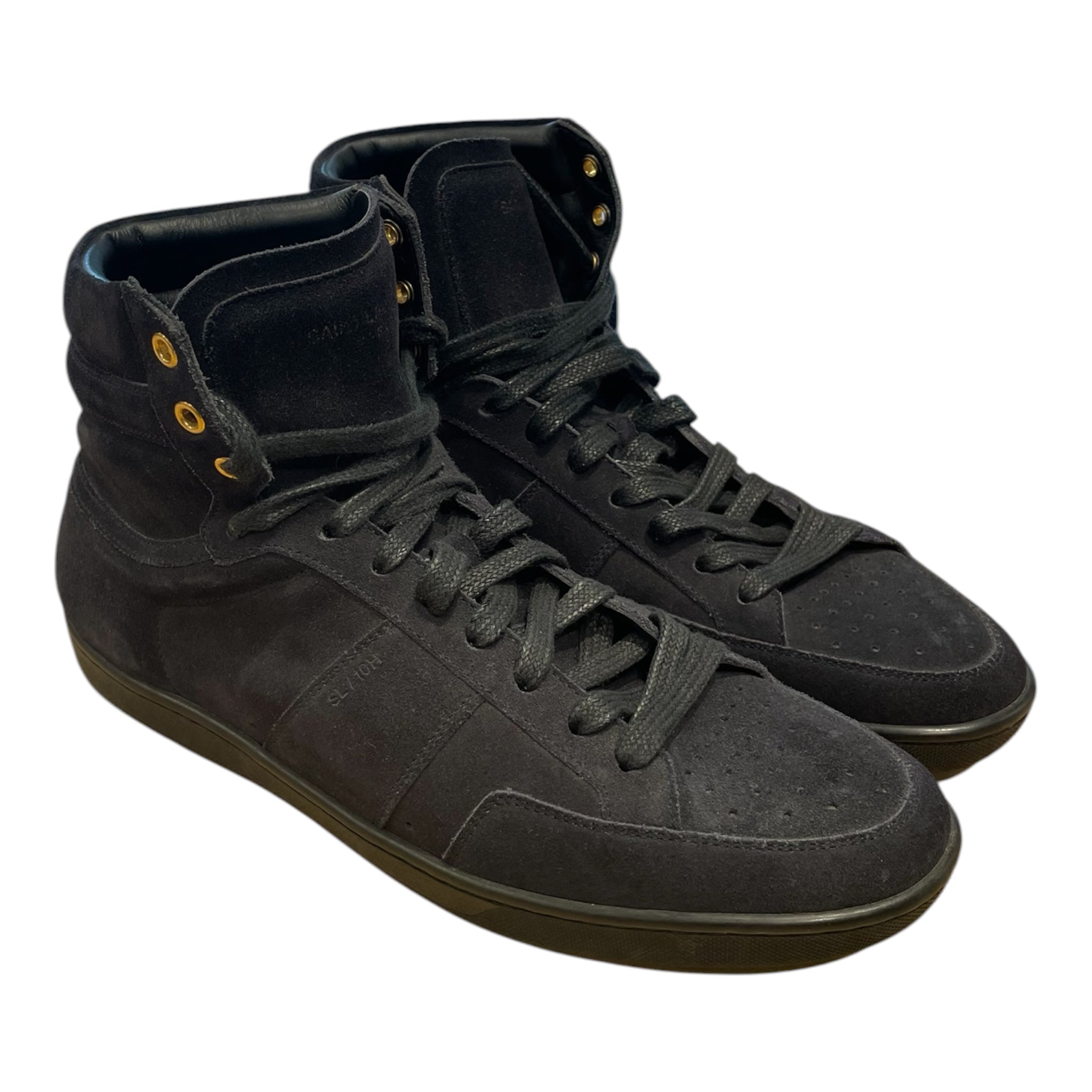 SAINT LAURENT/Hi-Sneakers/EU 41/Suede/BLK/ view 1