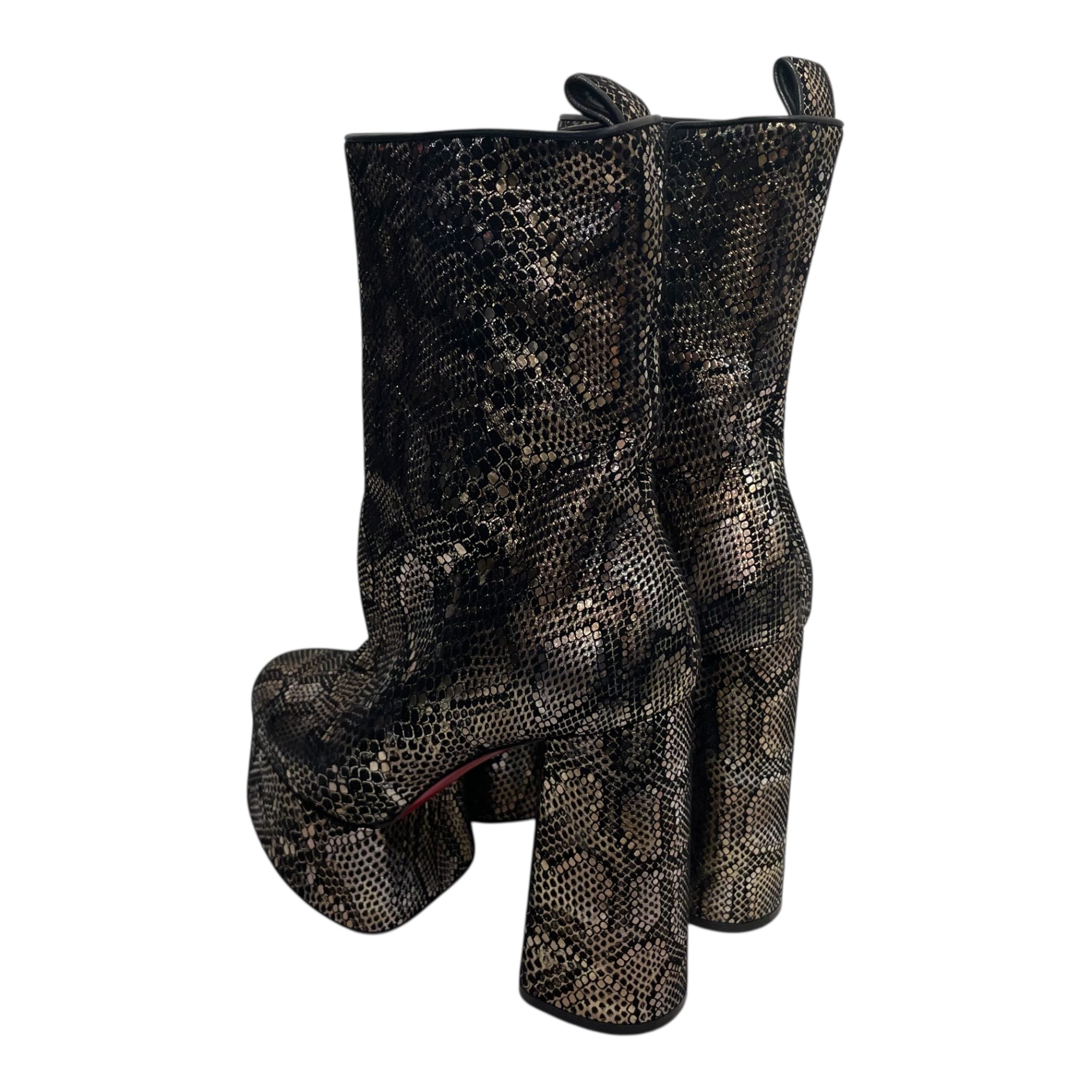 Christian Louboutin/Ankle Boots/US 6.5/Animal Pattern/GLD/ view 2