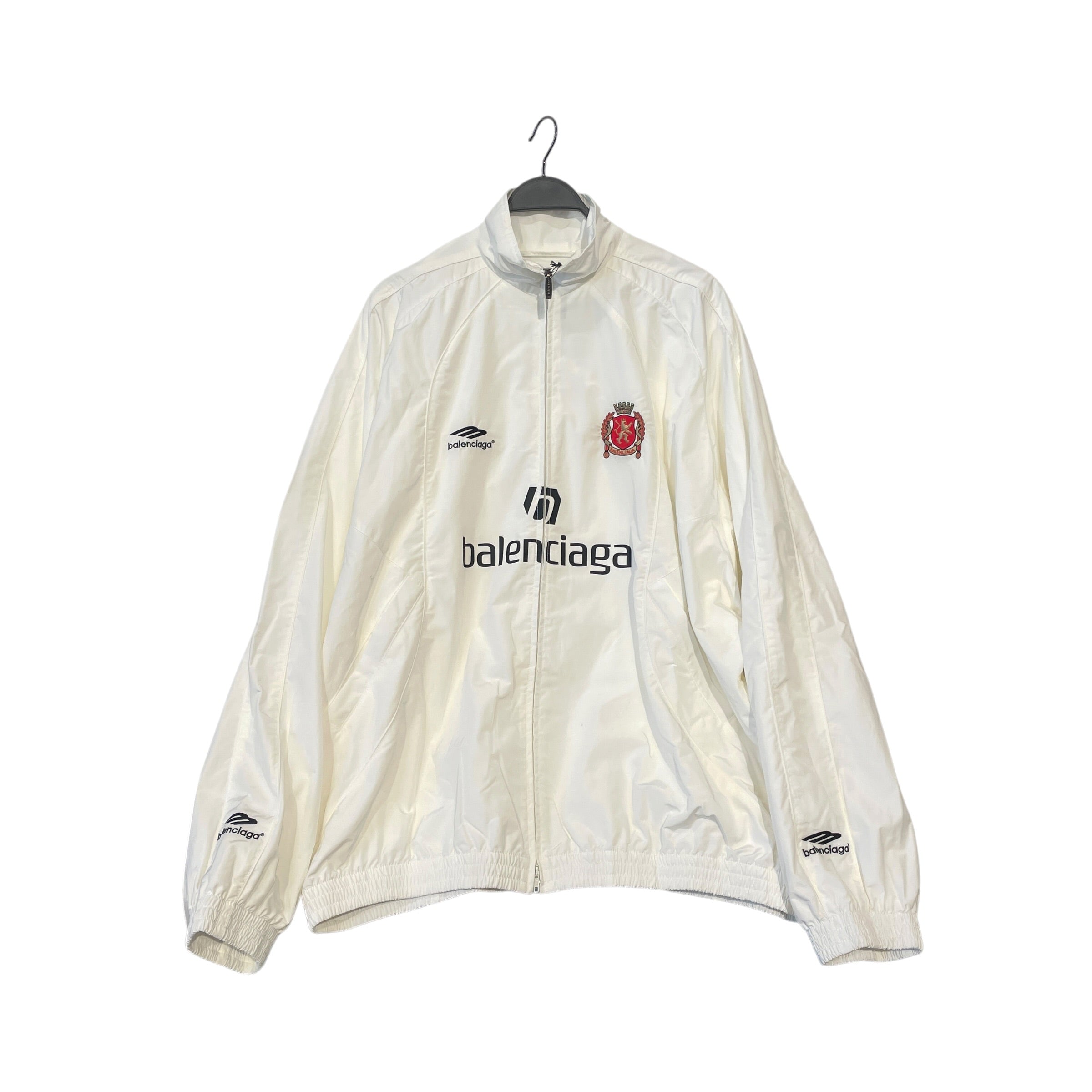 BALENCIAGA/Track Jkt/52/Nylon/WHT/TECHNO TRACK JACKET view 1