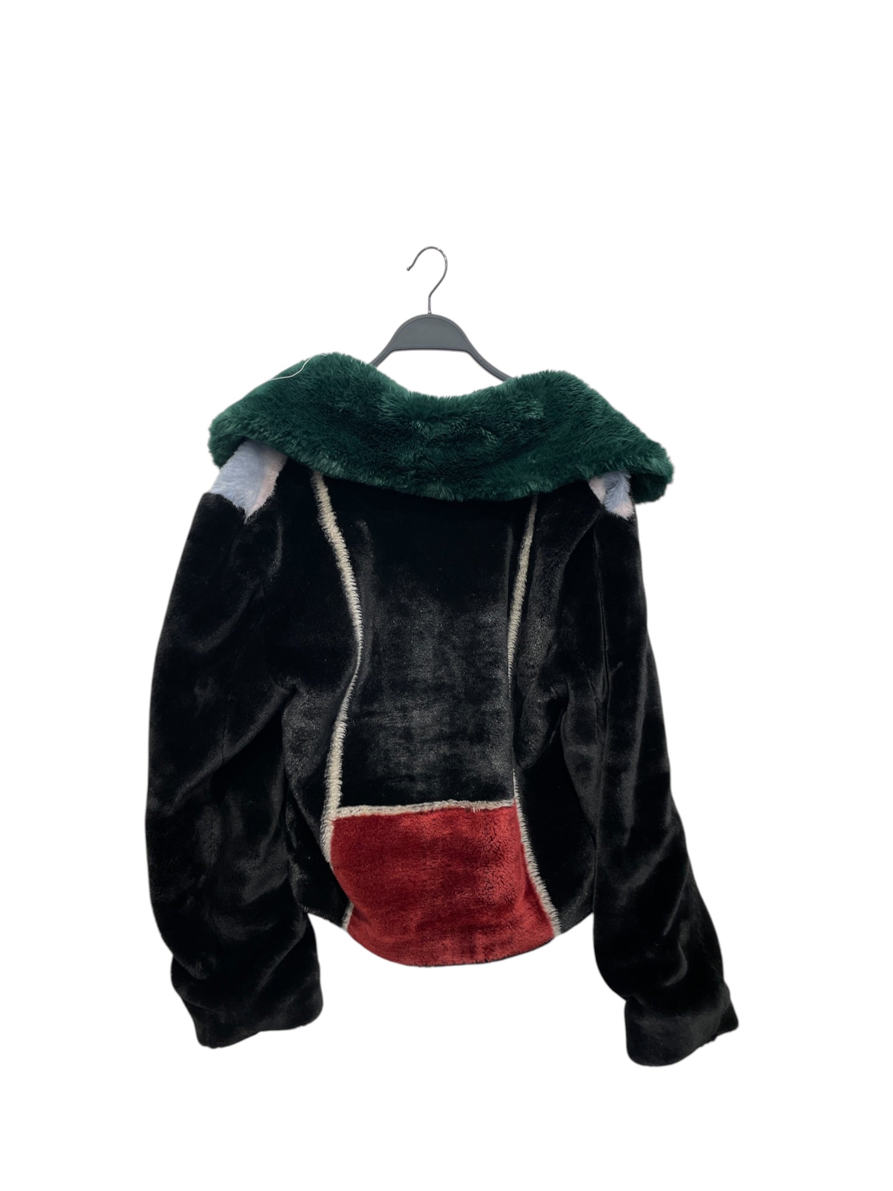 CASABLANCA/Jacket/S/All Over Print/Fake Fur/BLK/CB GRN BLU FAUX FUR RUNWAY2019 view 3
