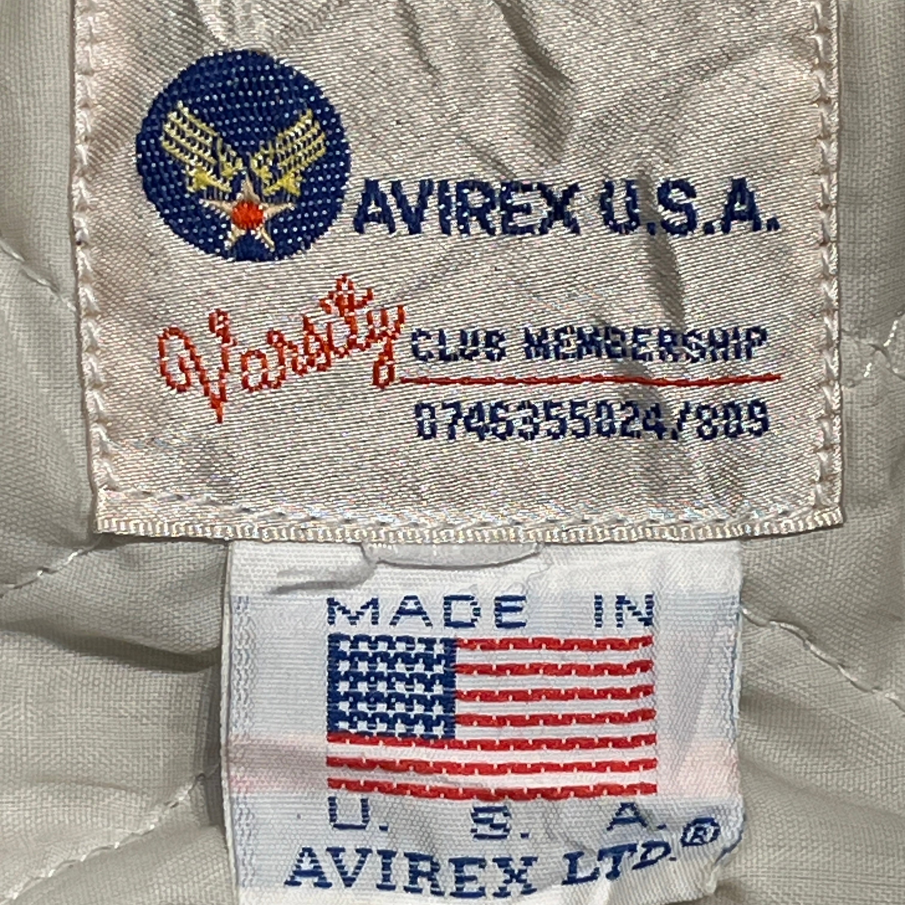 AVIREX/Baseball Jkt/Nylon/SLV/All Over Print/VTG PATCH JACKET view 3