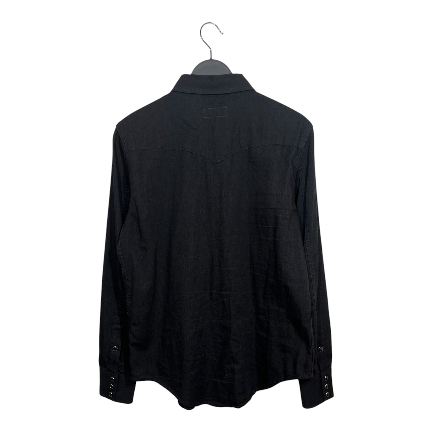 SAINT LAURENT/LS Shirt/L/Cotton/BLK/Western Pearl Snap view 2