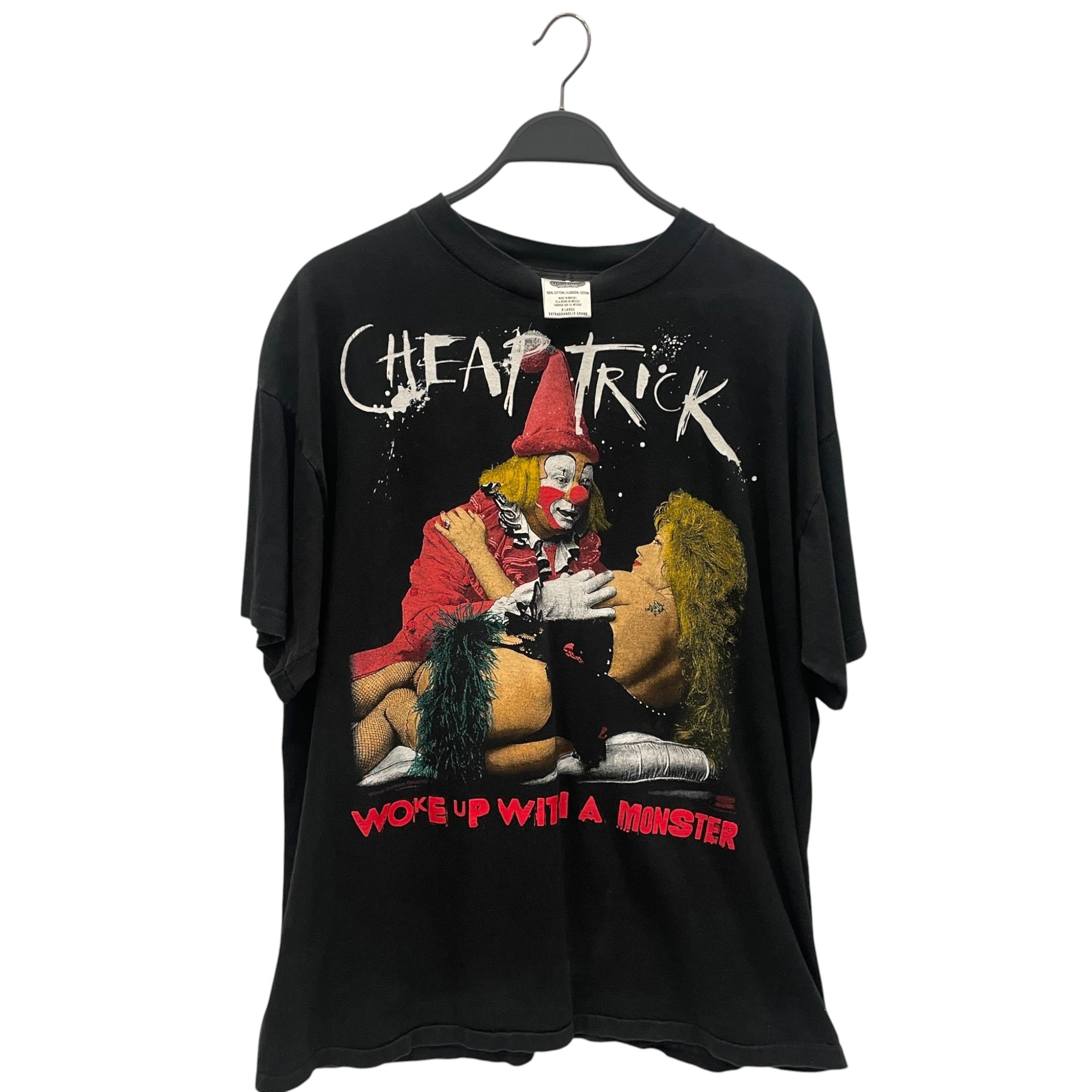 Vintage/T-Shirt/XL/Cotton/BLK/CHEAP TRICK/CLOWN/1994 view 1