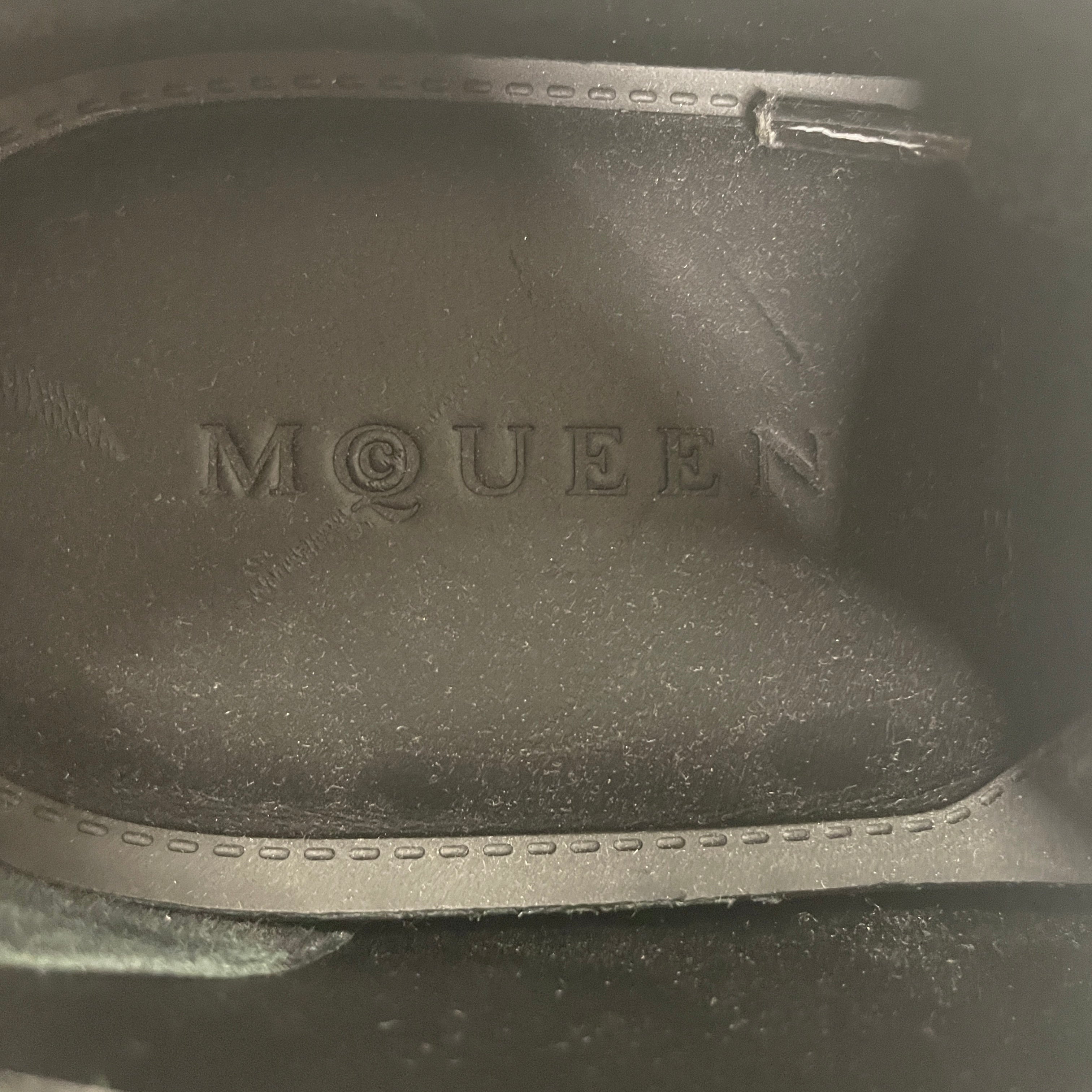 McQ Alexander McQueen/Low-Sneakers/US 10/Leather/WHT/WHT&BLK W BRWN BOTTOM view 3