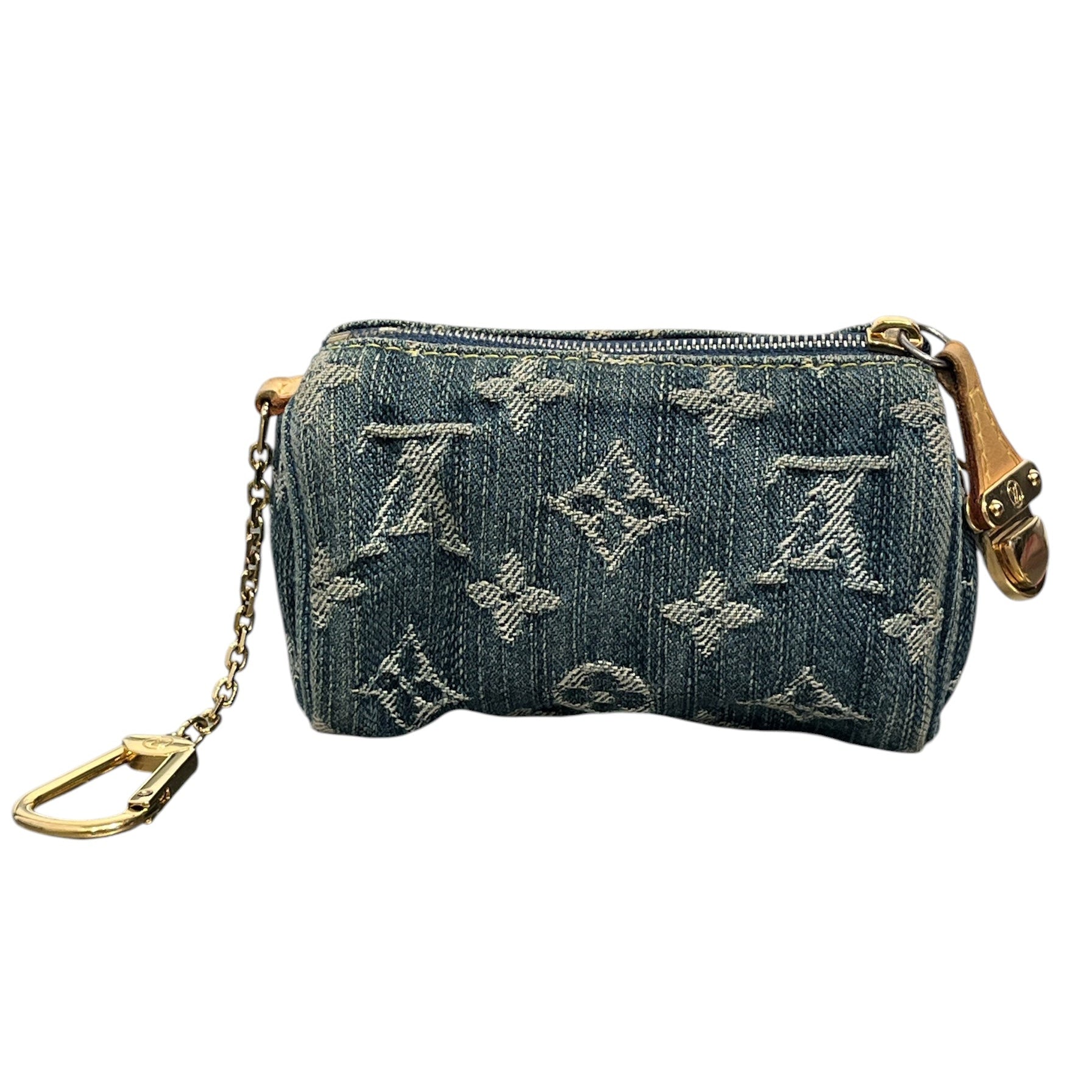LOUIS VUITTON/Pouch/Denim/BLU/TROUSSE SPEEDY view 1