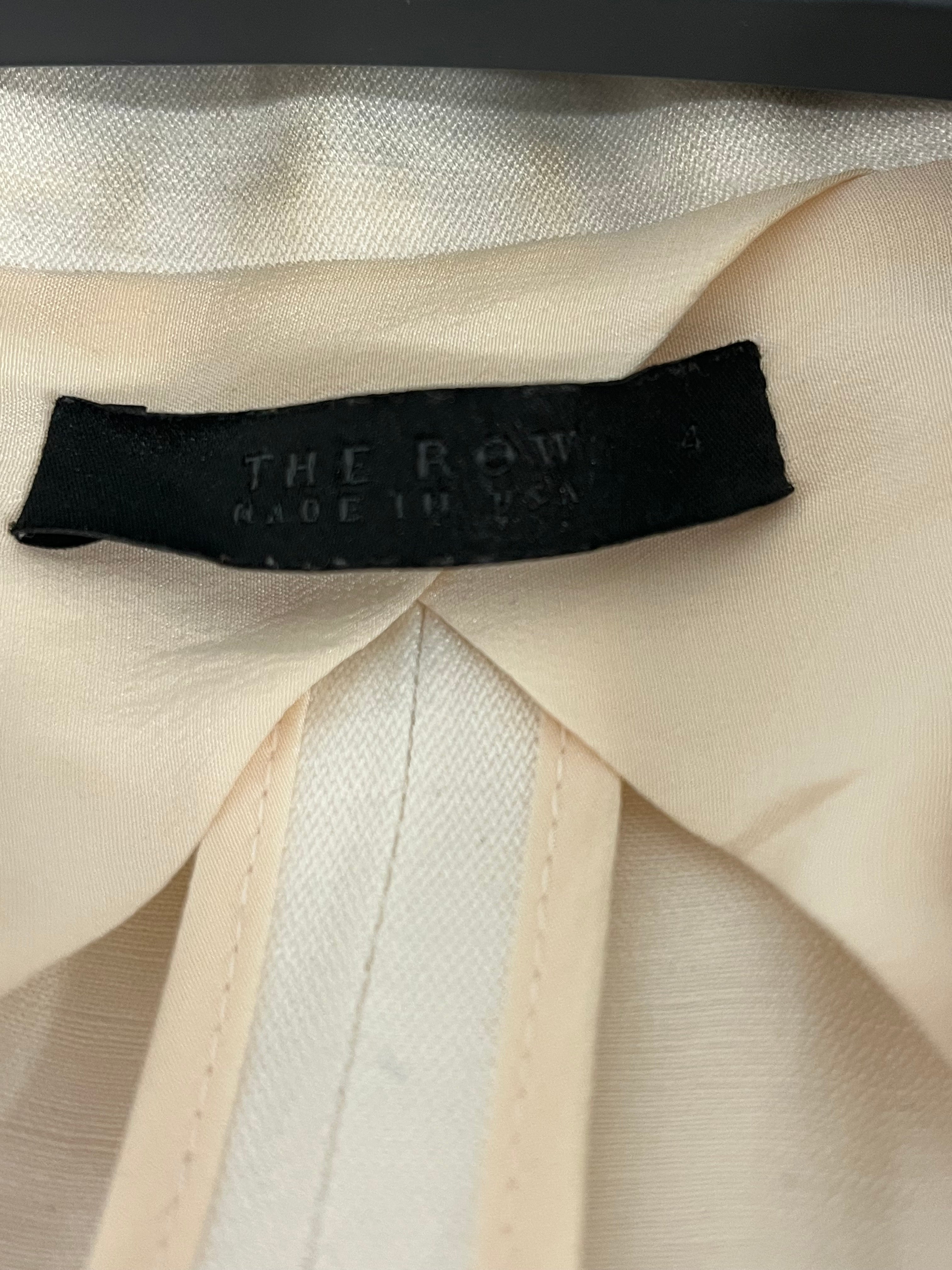 THE ROW/Suits/4/Silk/WHT/BLAZER view 3