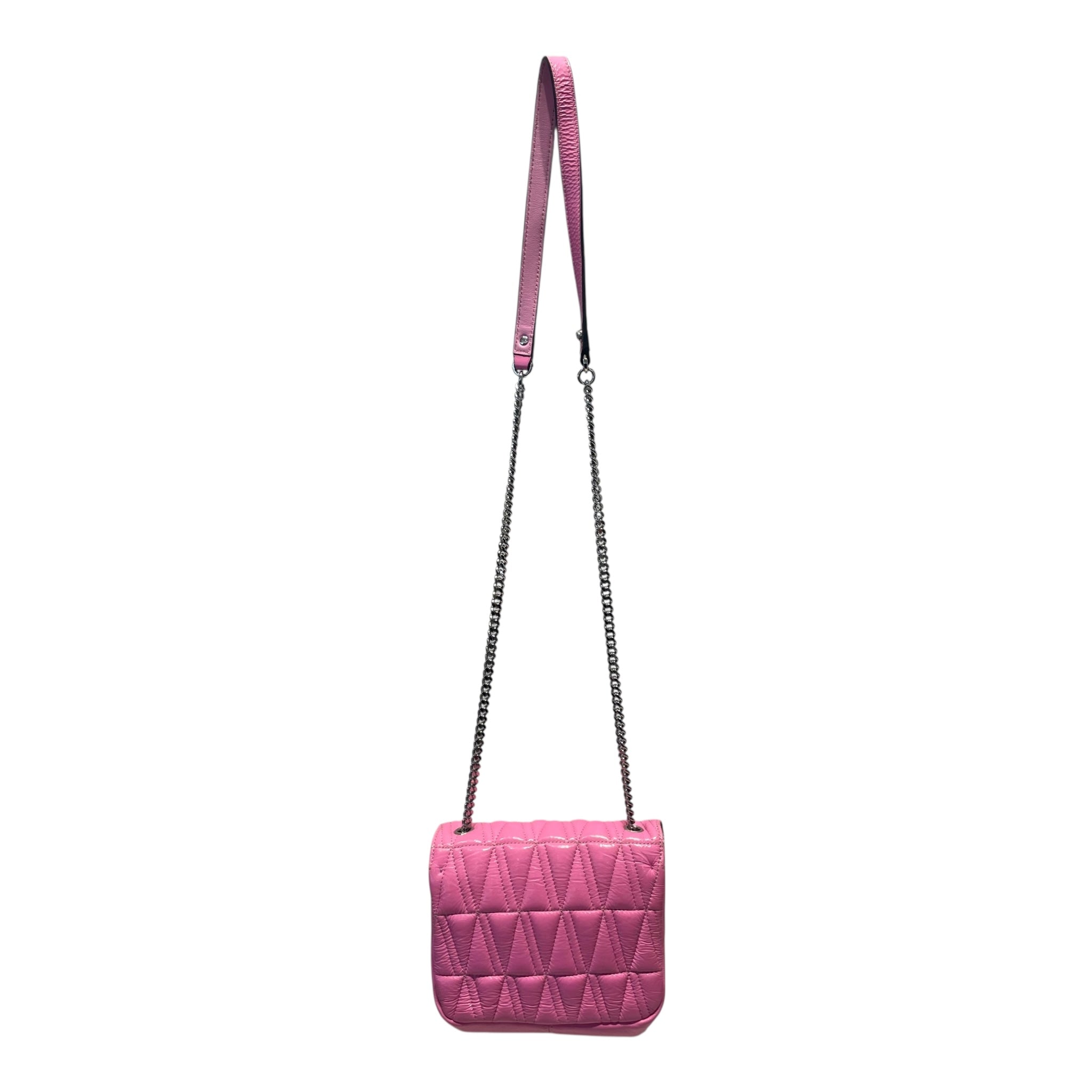 VERSACE/Cross Body Bag/Leather/PNK/Quilted Patent Virtus view 2