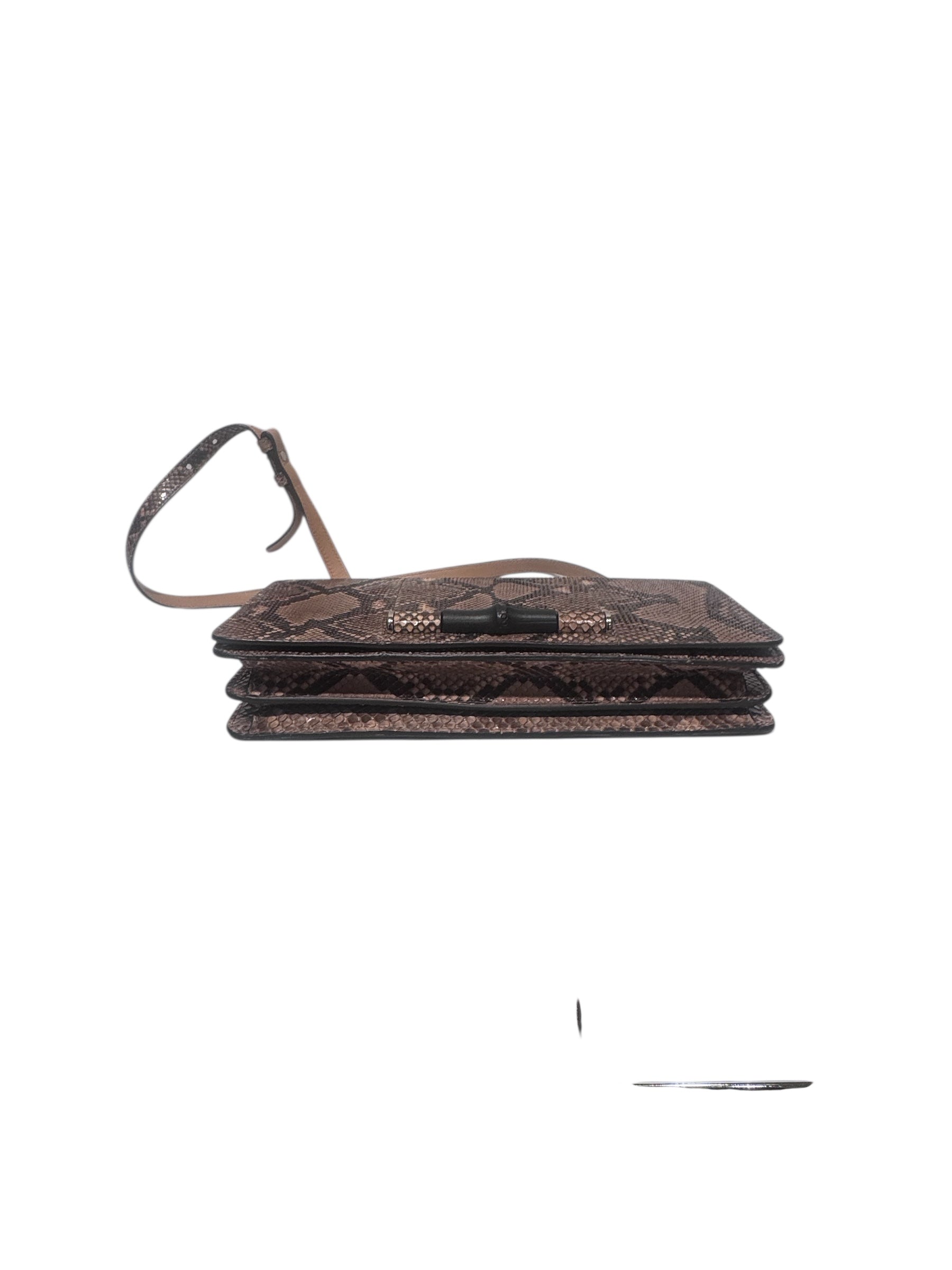 GUCCI/Cross Body Bag/Animal Pattern/BRW/python view 3