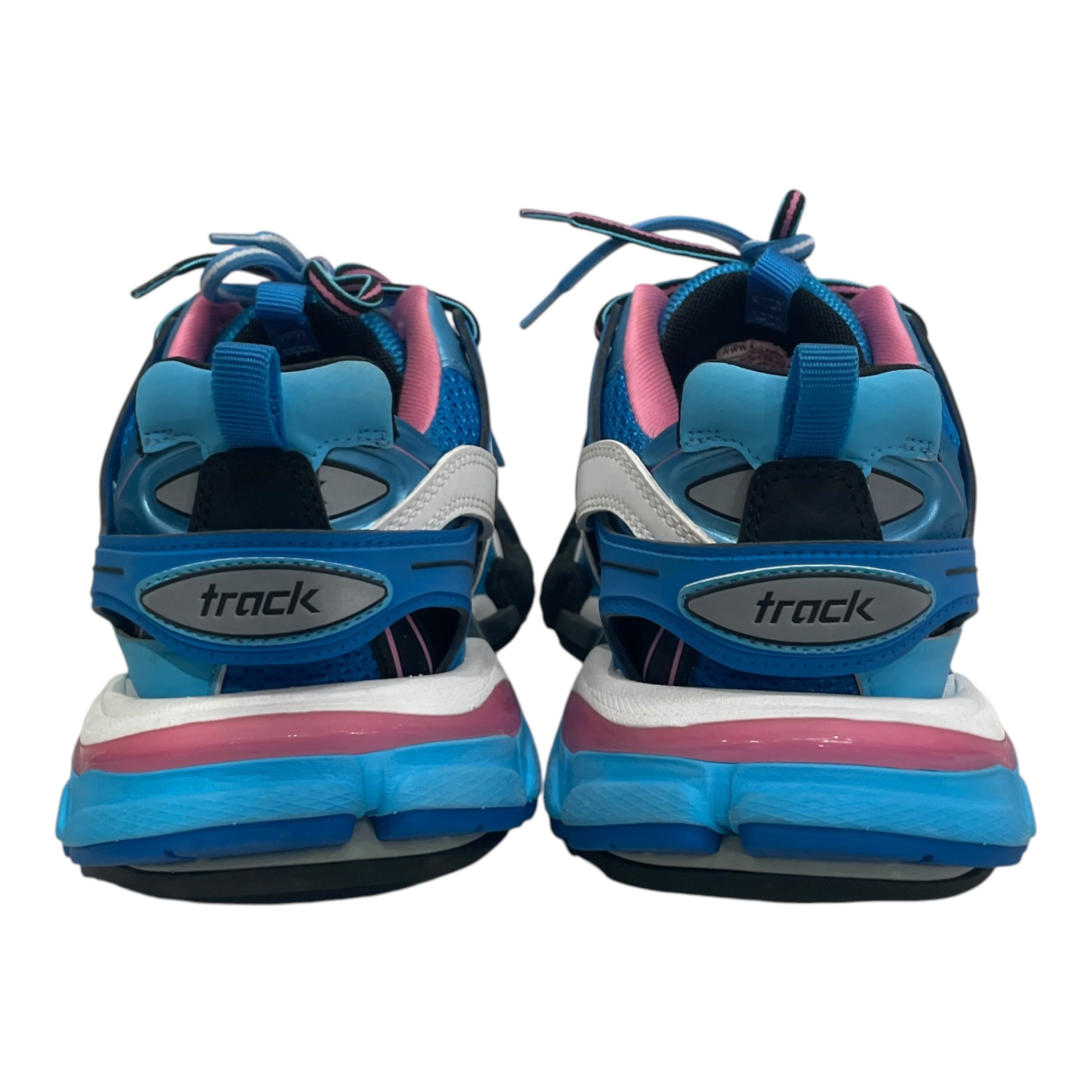 BALENCIAGA/Low-Sneakers/US 9/Stripe/Nylon/BLU/BLU/PNK TRACK SNKRS view 3