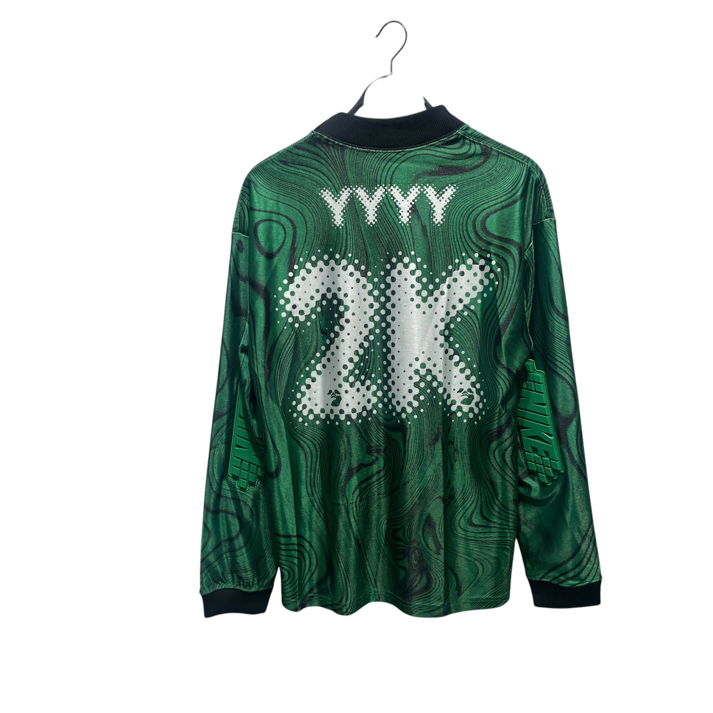 NIKE/OFF-WHITE/LS T-Shirt/S/Polyester/GRN/All Over Print/Nike x OFF White T Shirt view 2