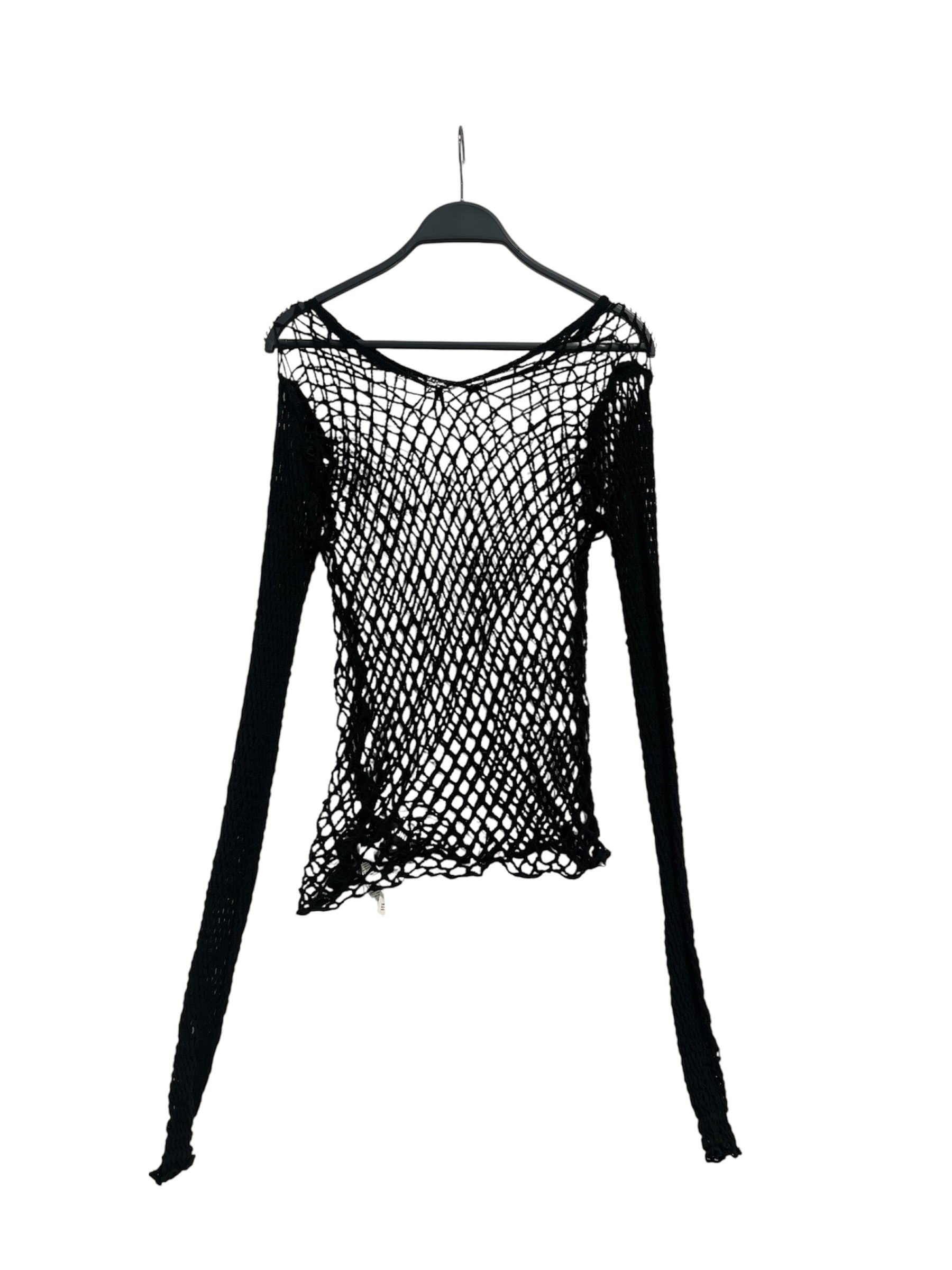 JUNYA WATANABE COMME des GARCONS/Tops/S/Cotton/BLK/FISHNET LONG SLEEVE view 2