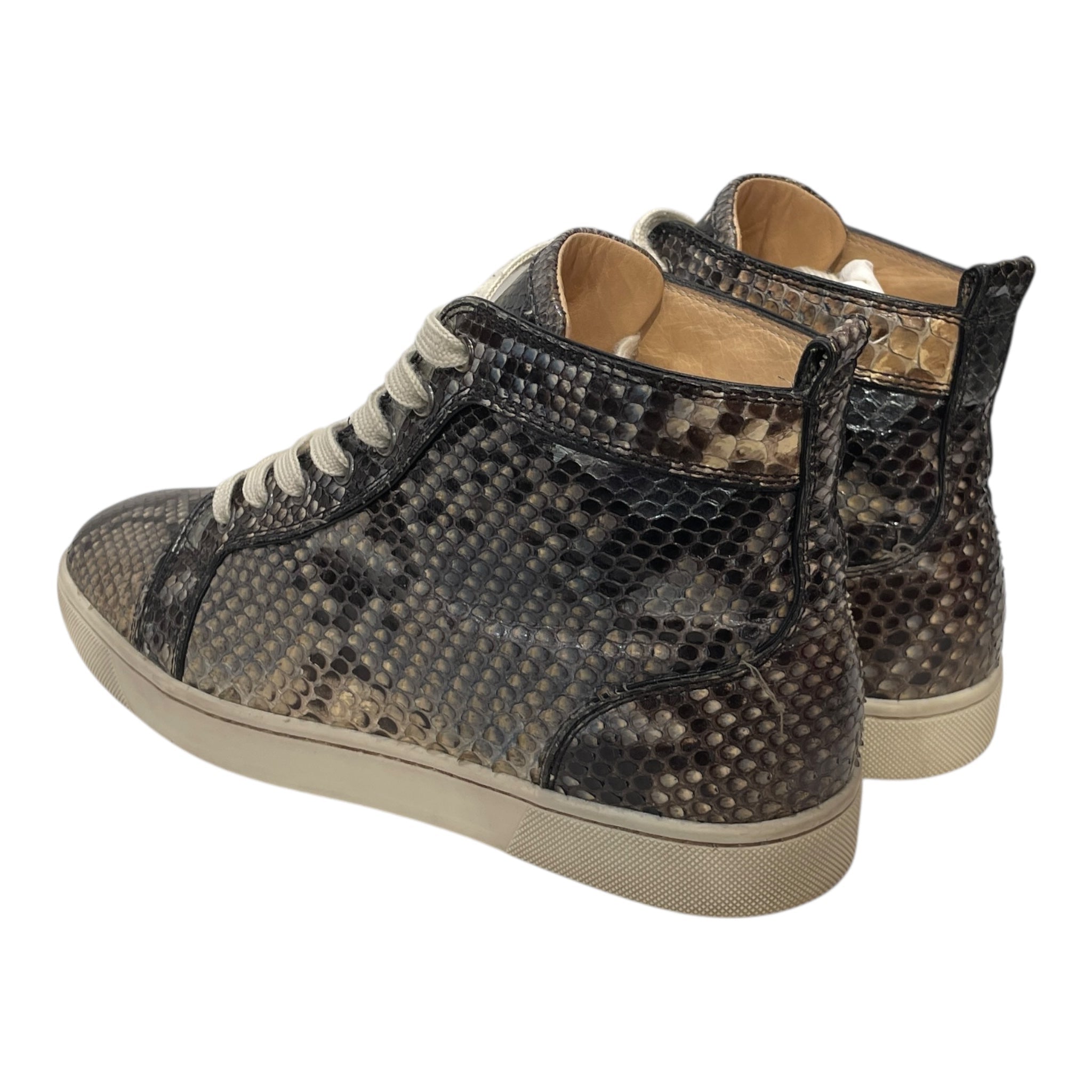 Christian Louboutin/Hi-Sneakers/EU 41.5/Animal Pattern/Leather/MLT/BLU GRN BLK SNAKE SKIN view 2