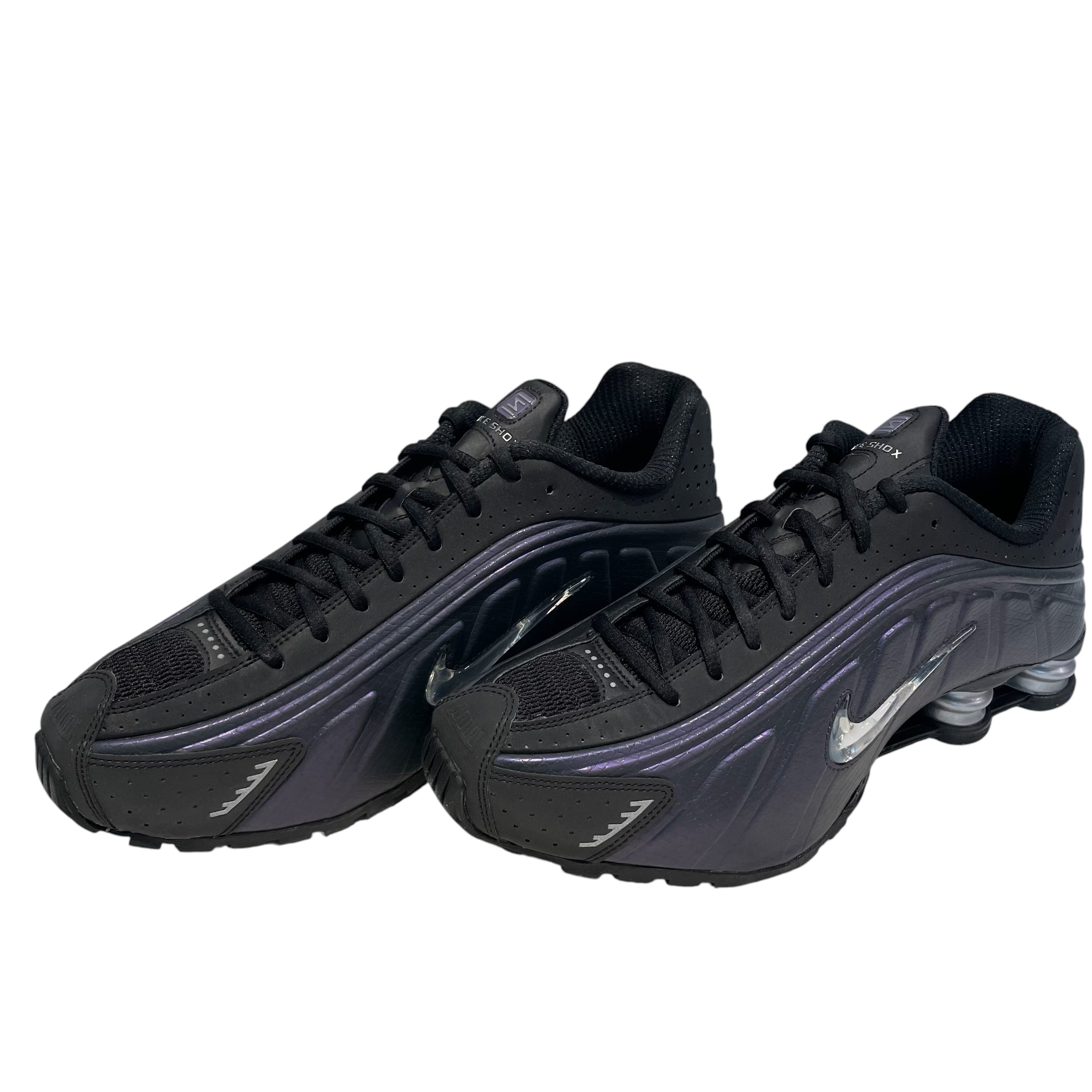 NIKE/Low-Sneakers/US 10.5/PPL/SHOX R4/SLVR view 1