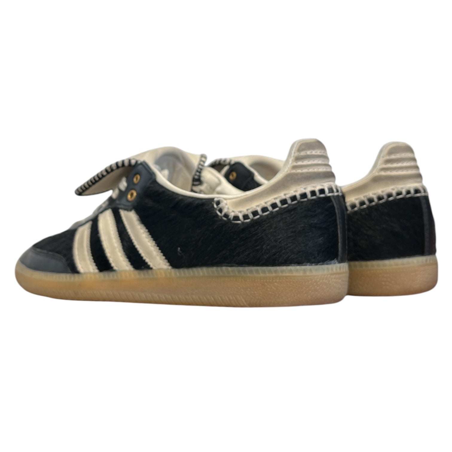 adidas/WALES BONNER/Low-Sneakers/US 10/Leather/BLK/PONY HAIR TONAL SAMBA view 2