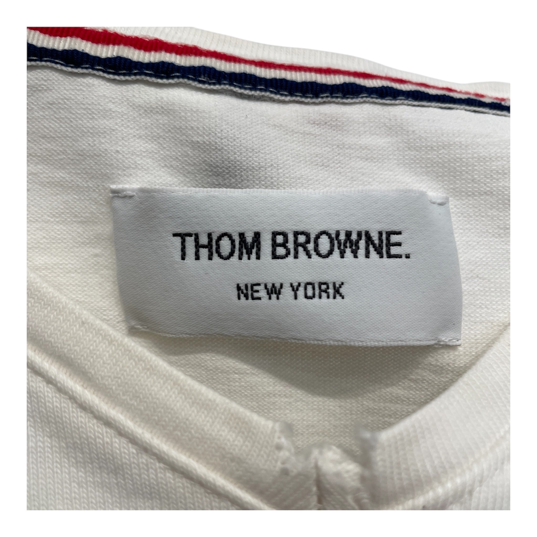 THOM BROWNE. NEW YORK/T-Shirt/0/Cotton/WHT/thom browne view 3
