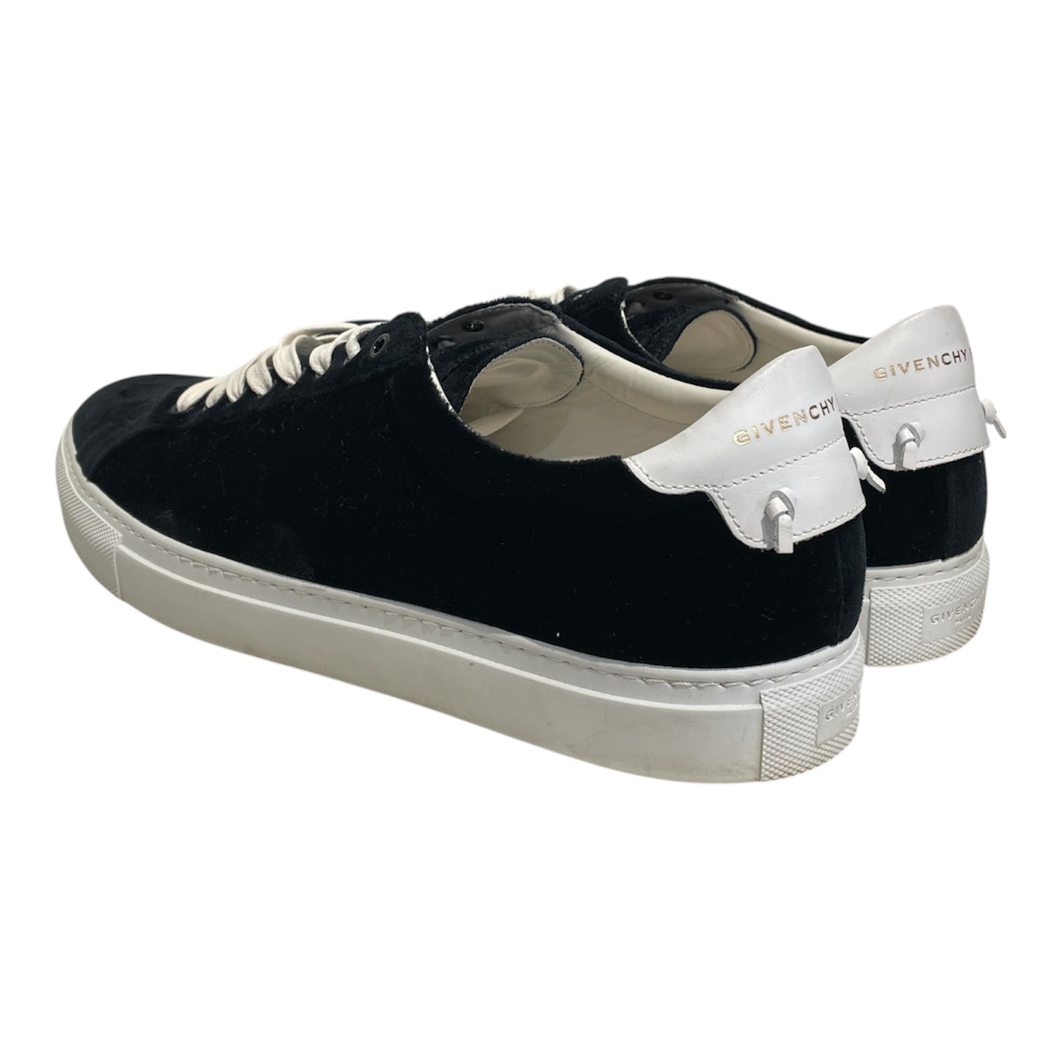 GIVENCHY/Low-Sneakers/EU 43/BLK/Black velvet sneakers view 2