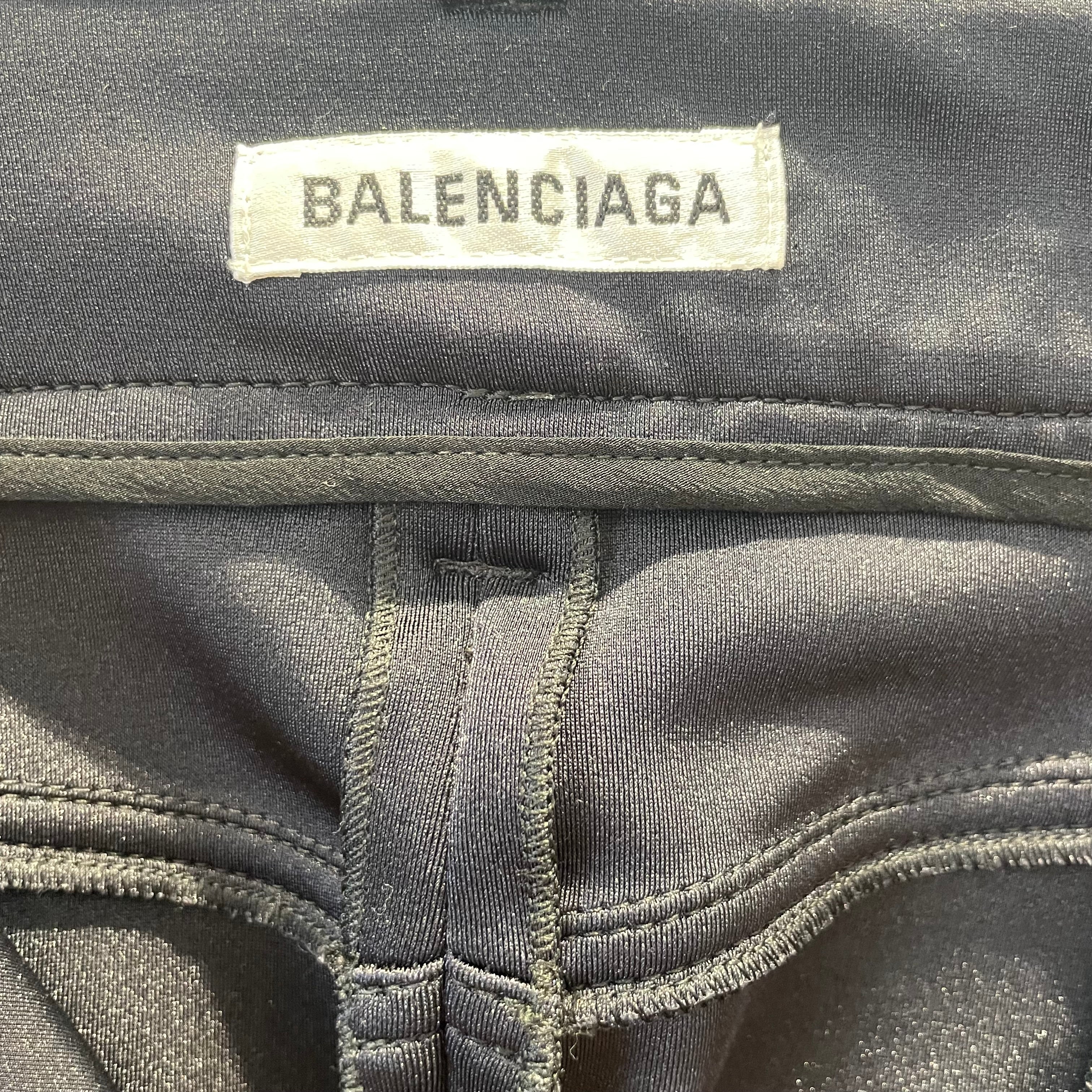BALENCIAGA/Pants/42/BLK/bonded technical view 3