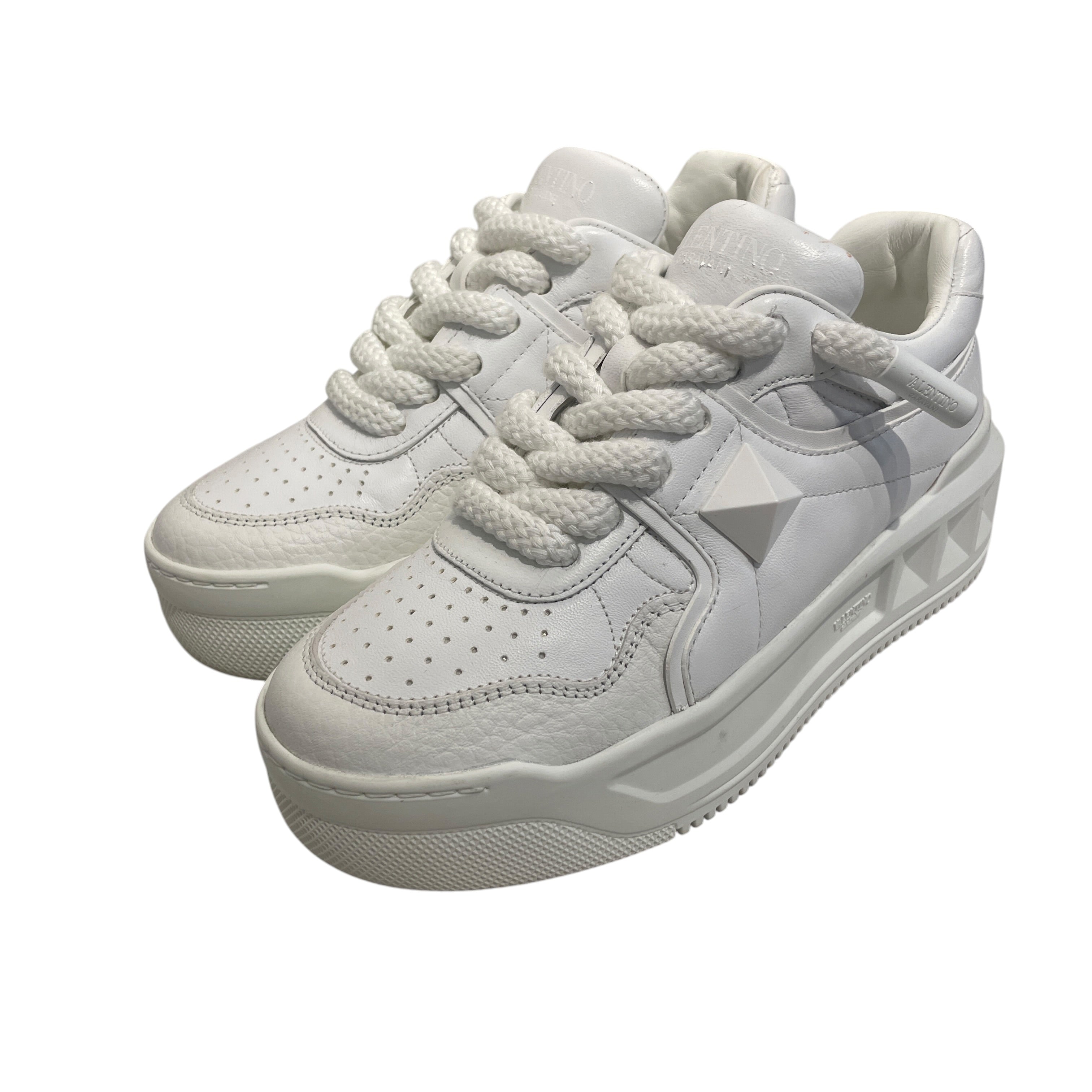 VALENTINO GARAVANI/Low-Sneakers/EU 36/Leather/WHT/ONE STUD XL view 3