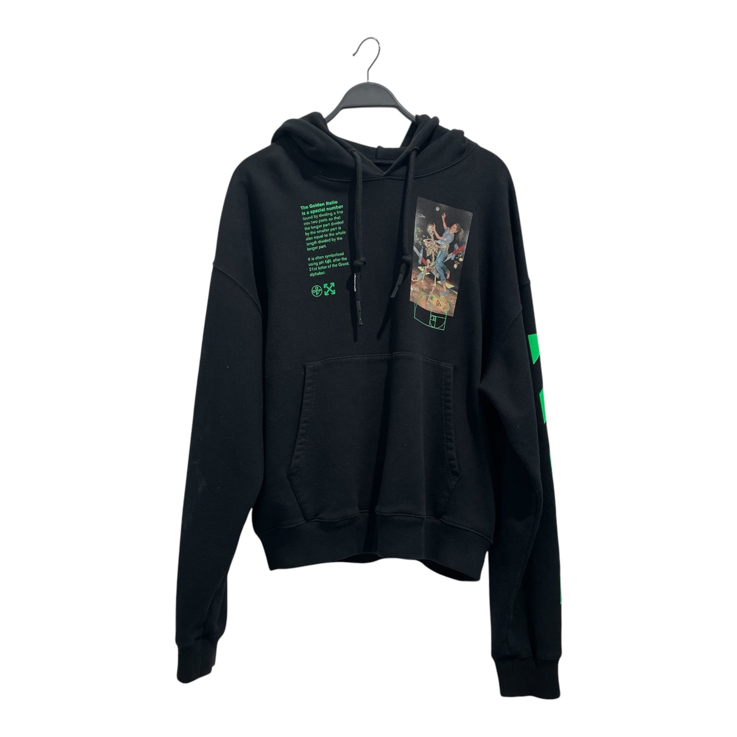 OFF-WHITE/Hoodie/XL/Graphic/Cotton/BLK/Golden Ratio Hoodie view 1