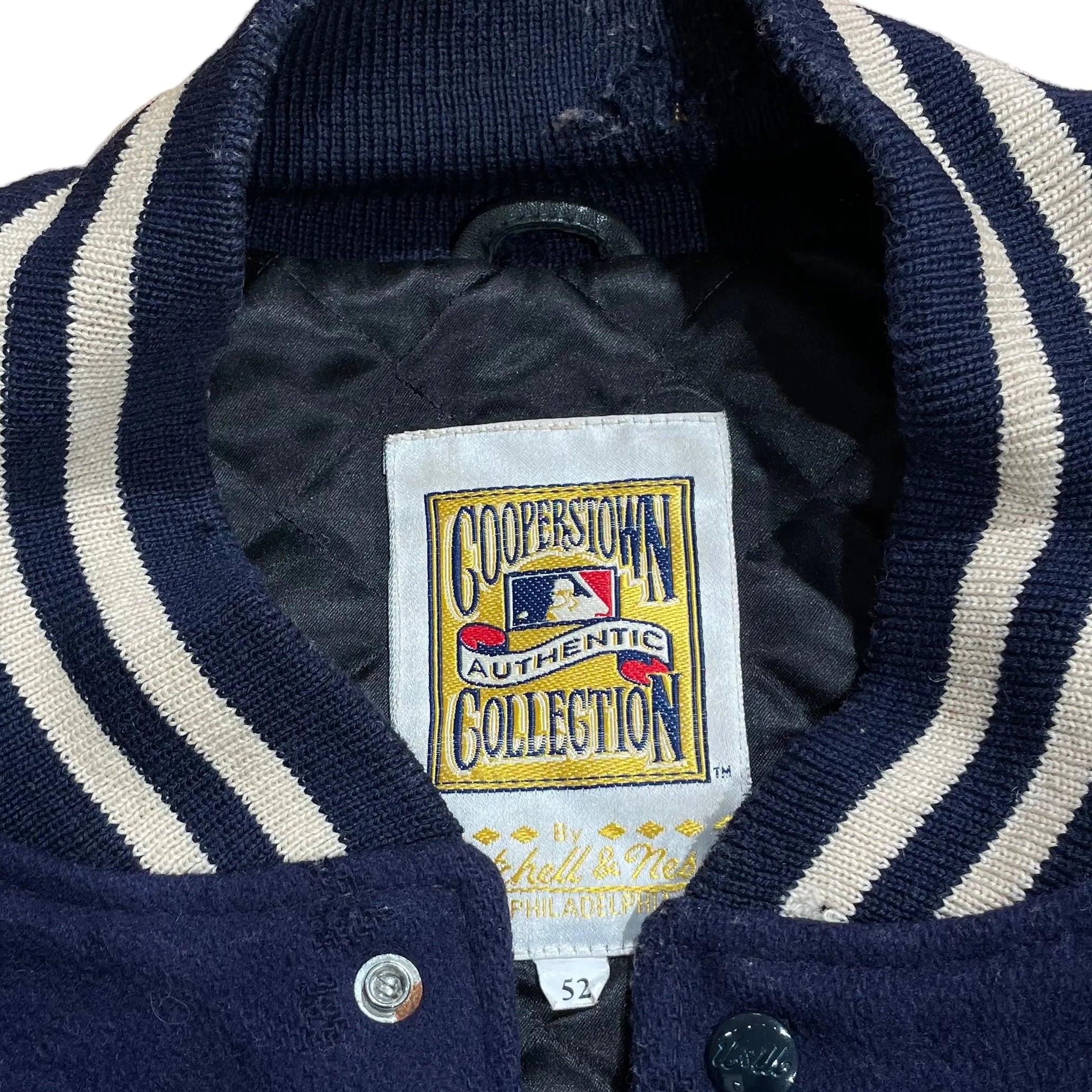 Vintage/Baseball Jkt/52/Wool/NVY/YANKEES 1961 view 4