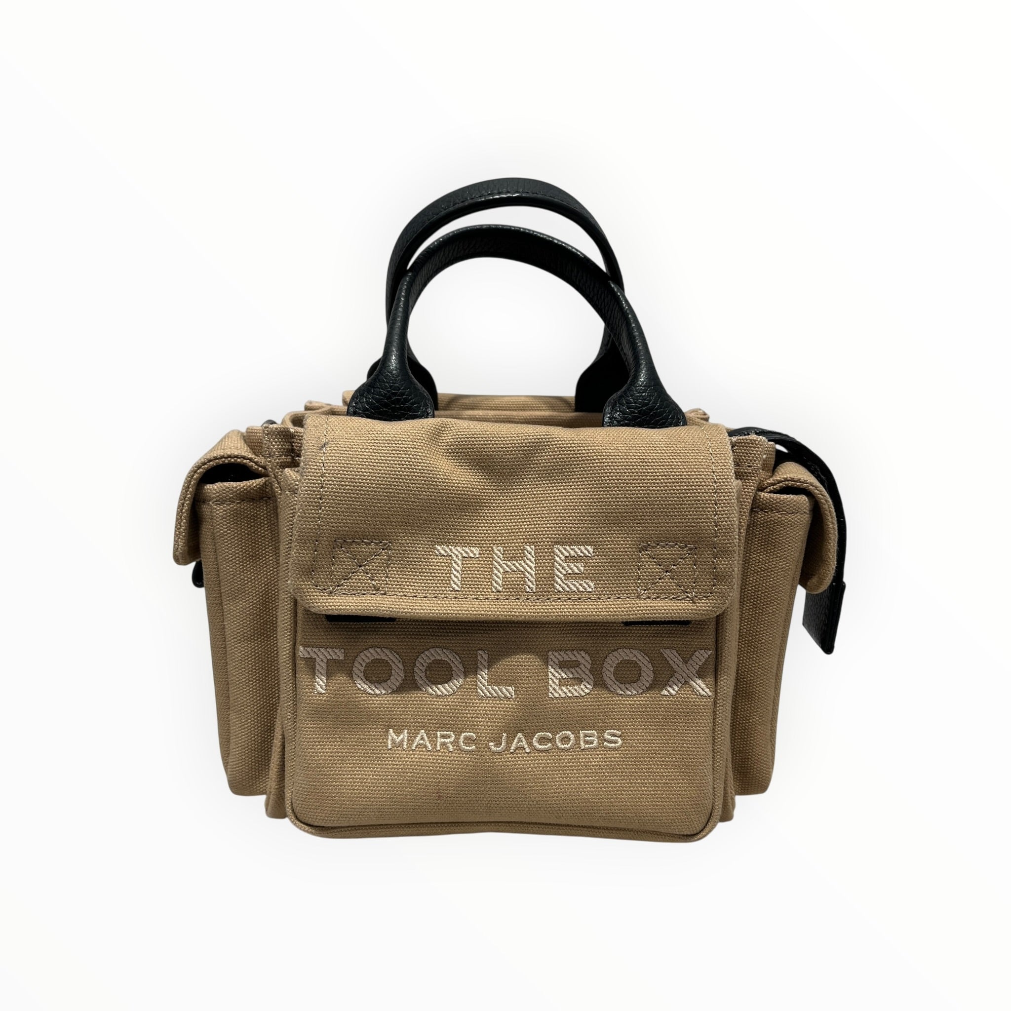 MARC JACOBS/Cross Body Bag/Graphic/Cotton/BEG/The Mini Tool Box in Khaki view 1