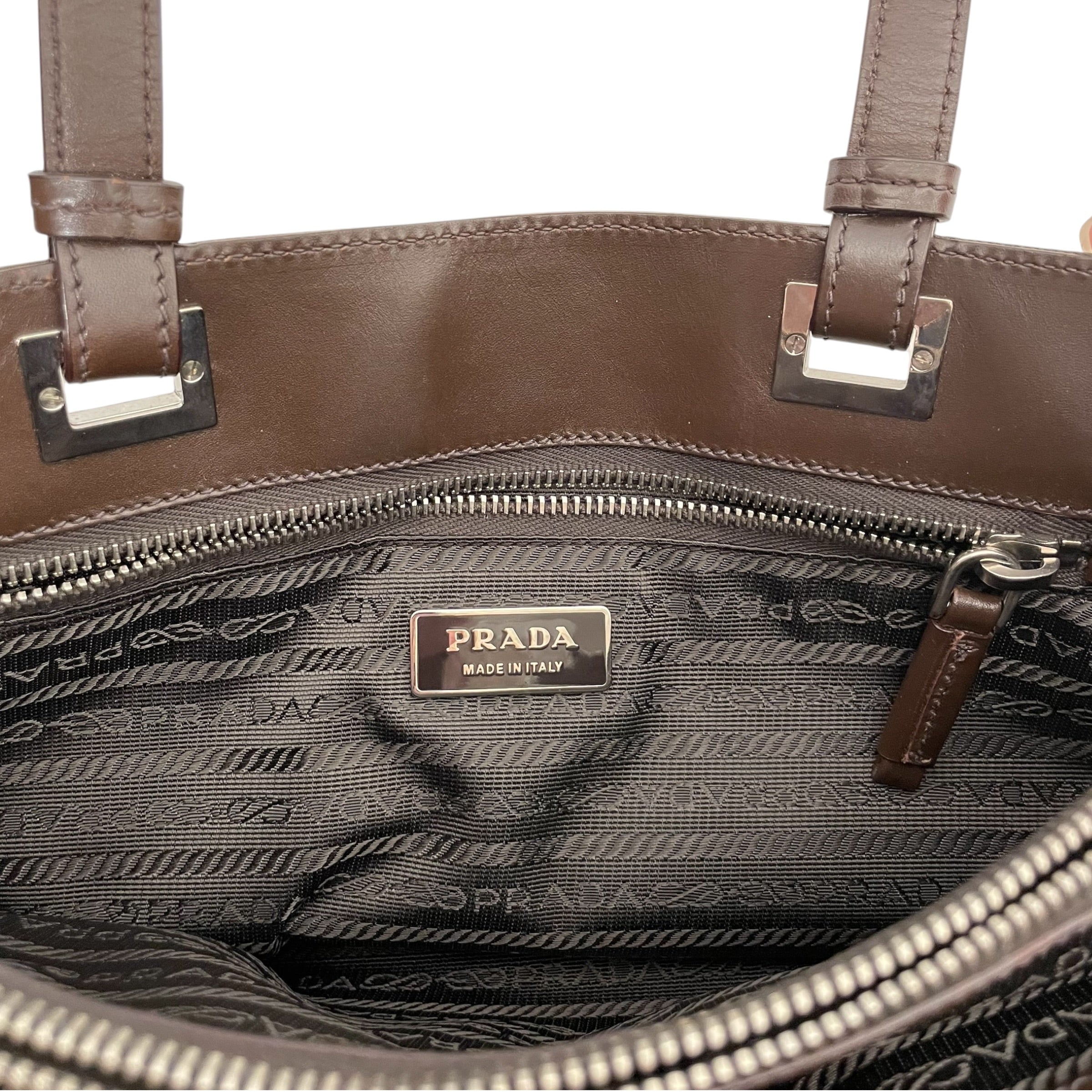 PRADA/Tote Bag/Nylon/BRW/TESSUTO view 4