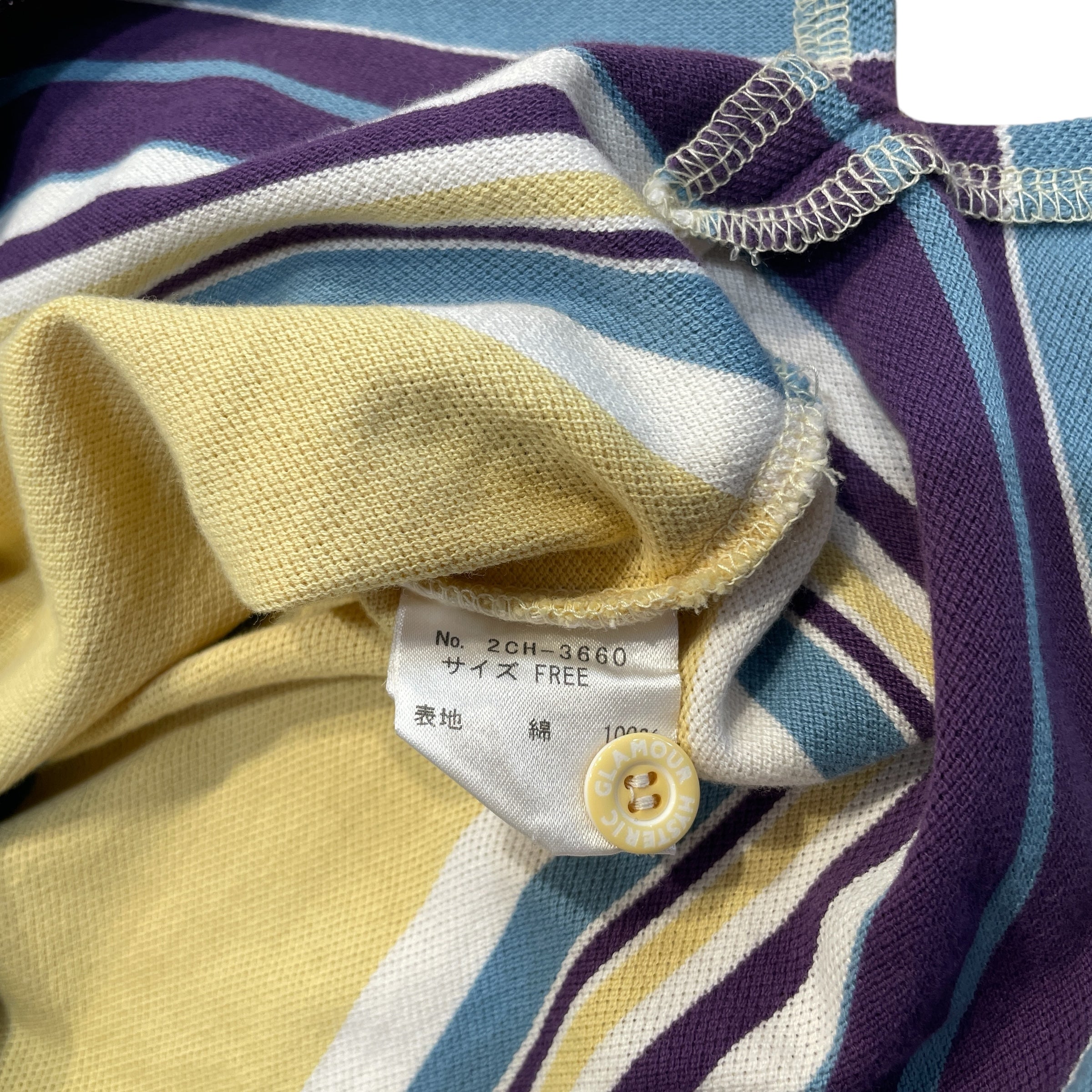 HYSTERIC GLAMOUR/Polo Shirt/Cotton/MLT/Stripe/Polo view 4