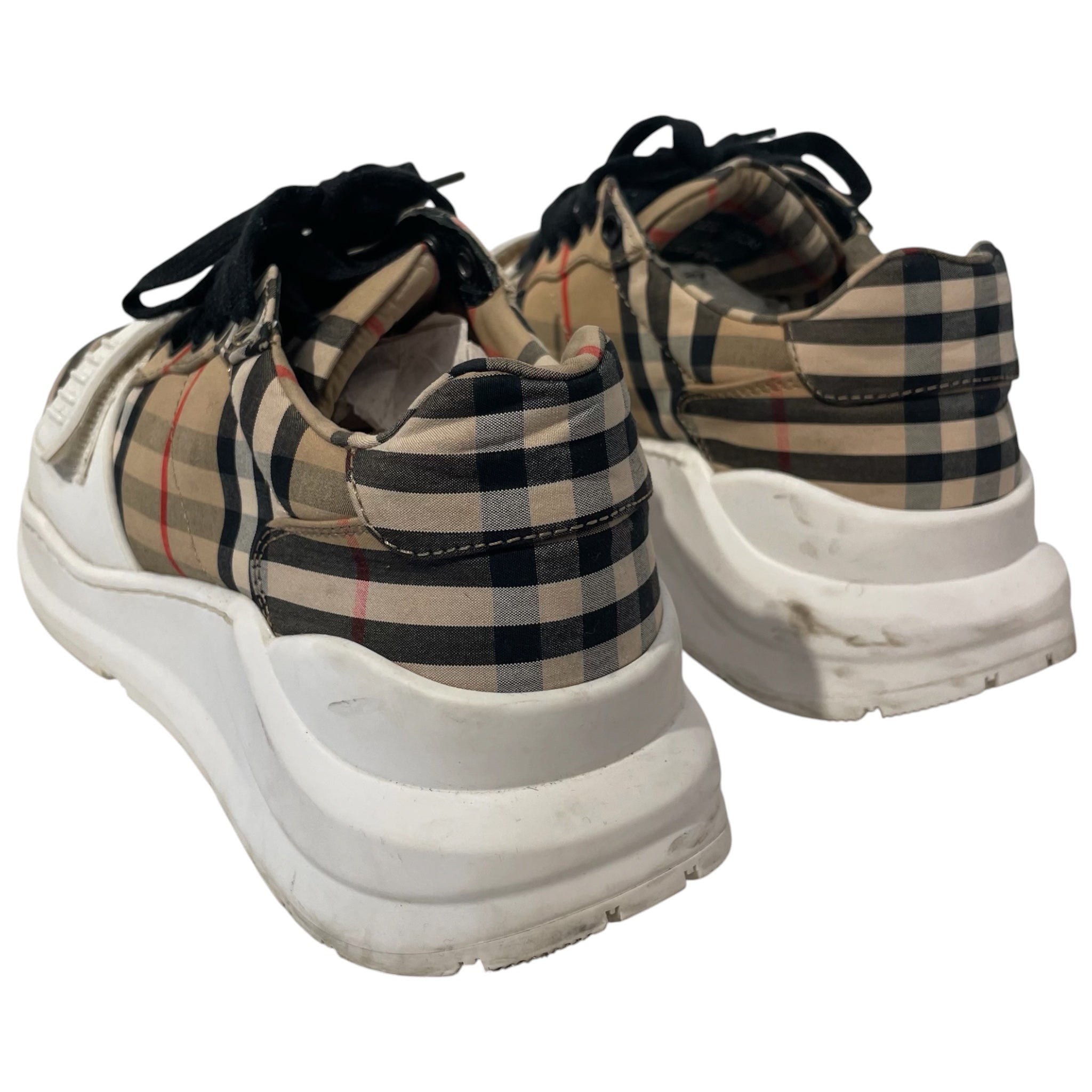 BURBERRY/Low-Sneakers/US 8.5/Gingham Check/Nylon/BEG/ view 2