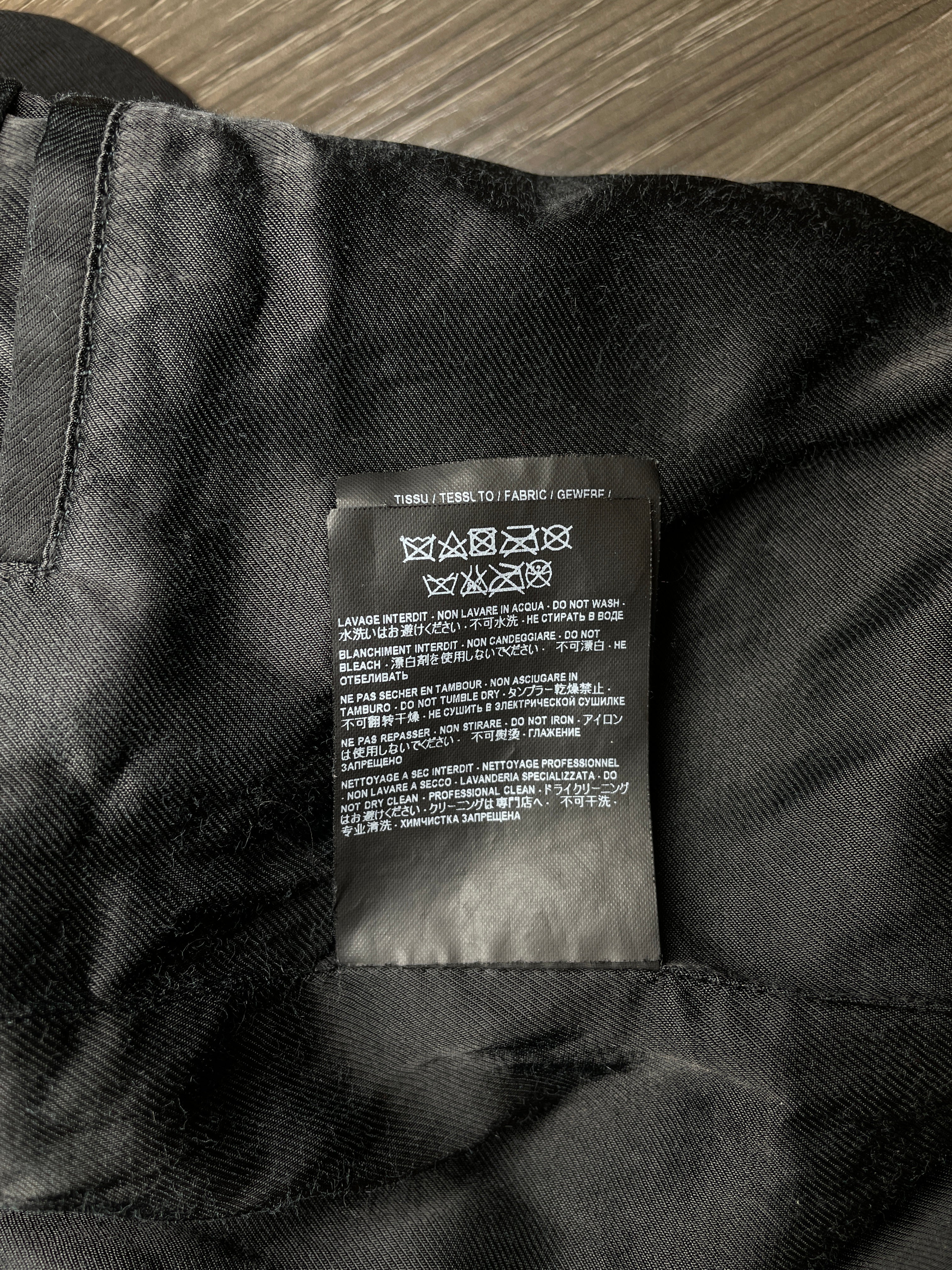 SAINT LAURENT/Baseball Jkt/34/Wool/BLK/TEDDY 2016 LIGHTWEIGHT view 6