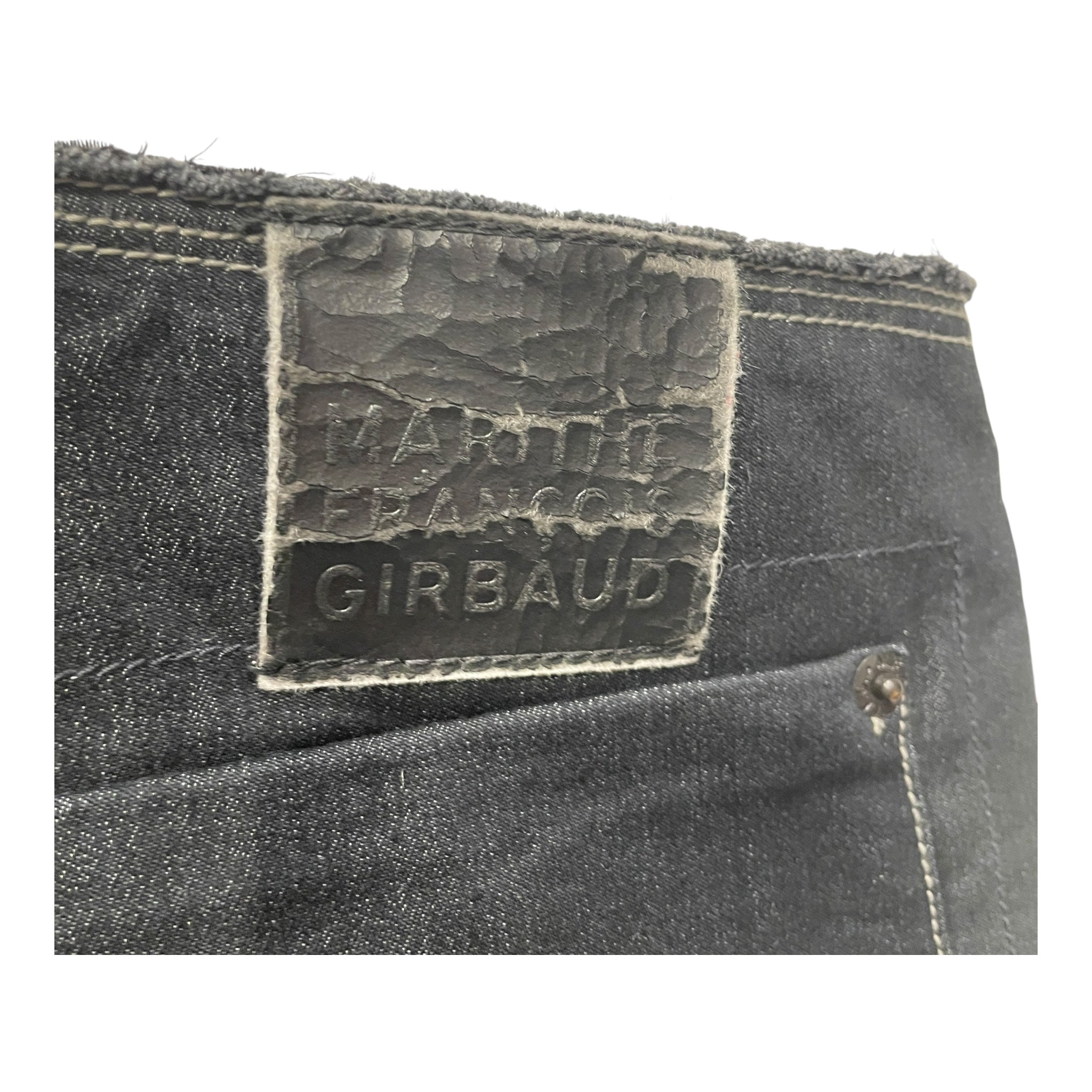 MARITHE FRANCOIS GIRBAUD/Bootcut Pants/28/Cotton/NVY/ view 5