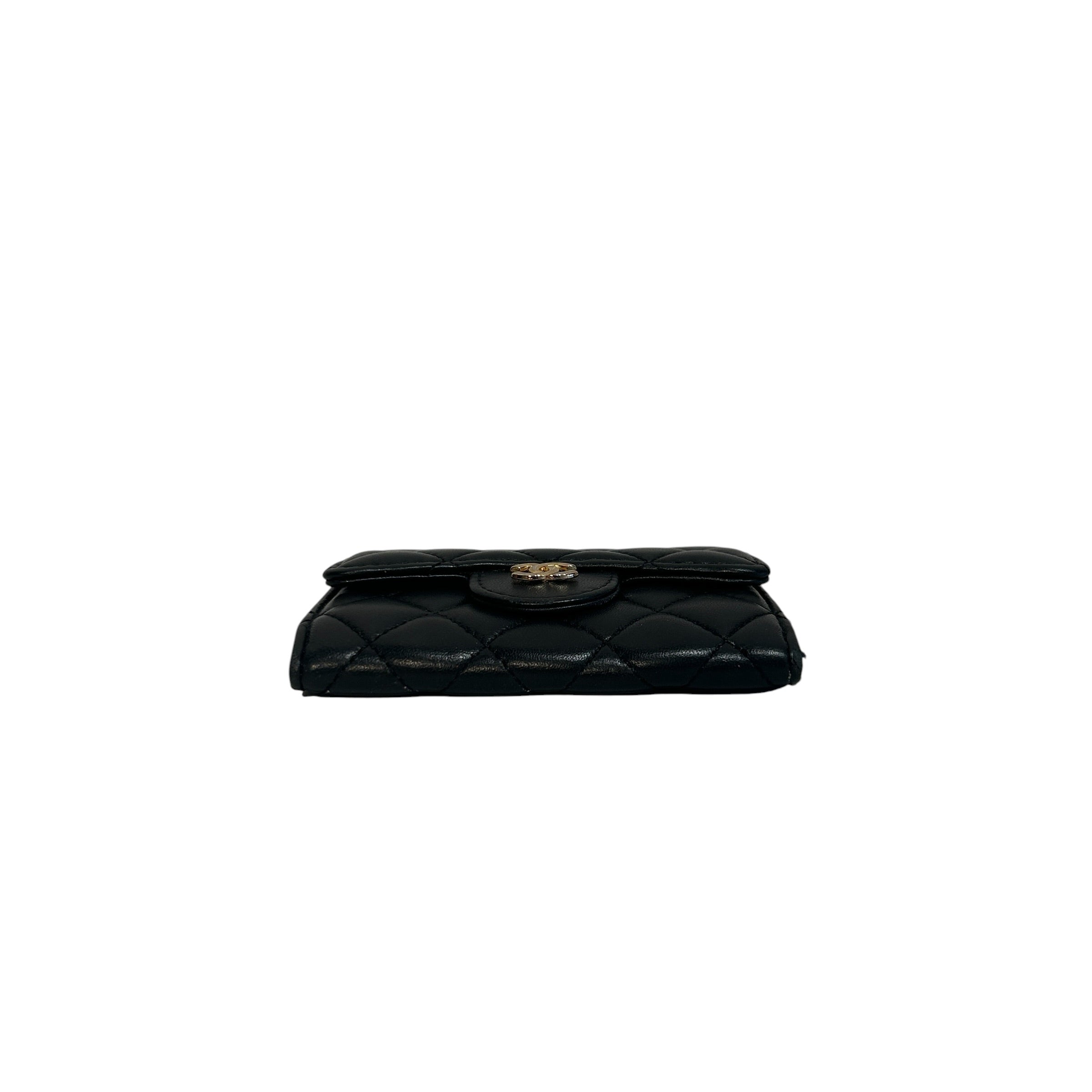 CHANEL/Coin Wallet/Leather/BLK/L's/flap coin holder view 3