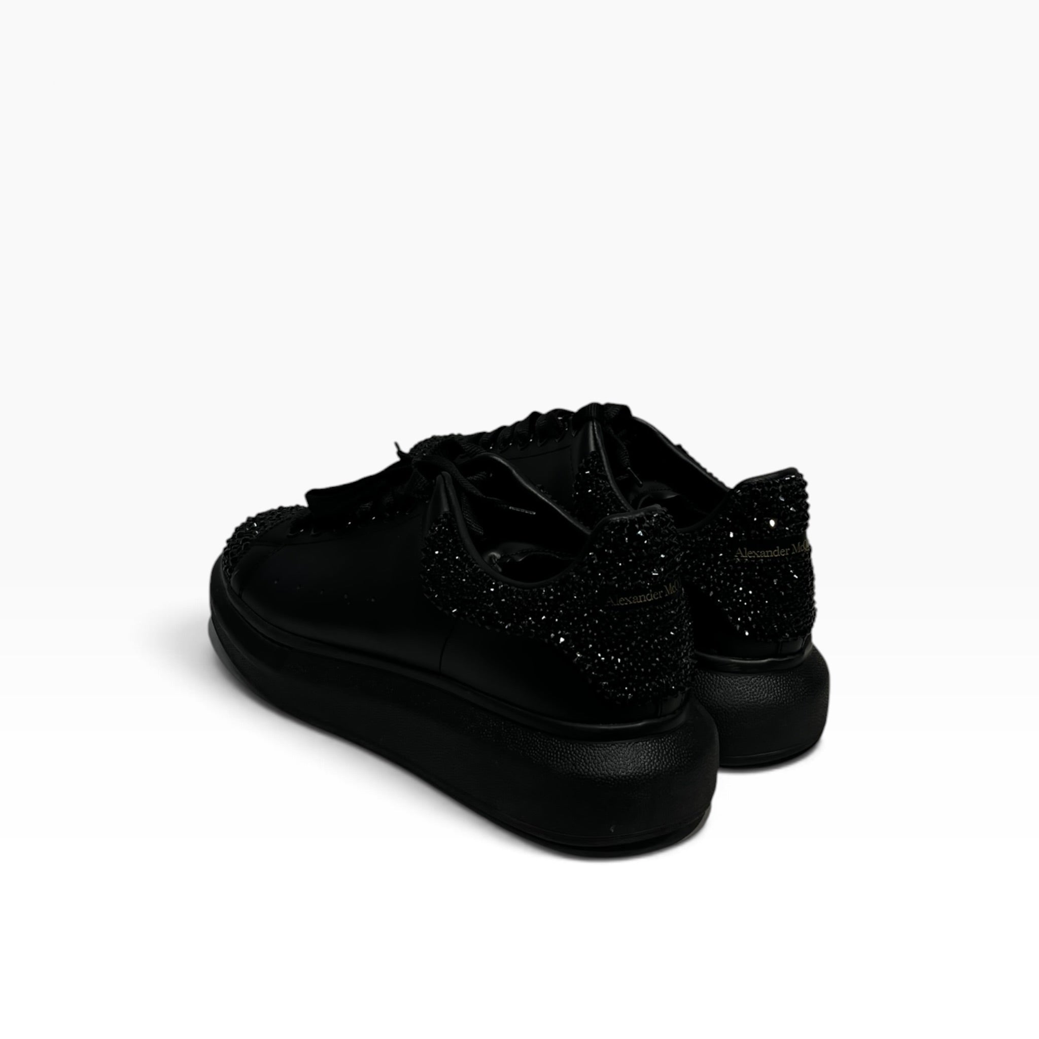 Alexander McQueen/Low-Sneakers/EU 44/Leather/BLK/553761 view 2