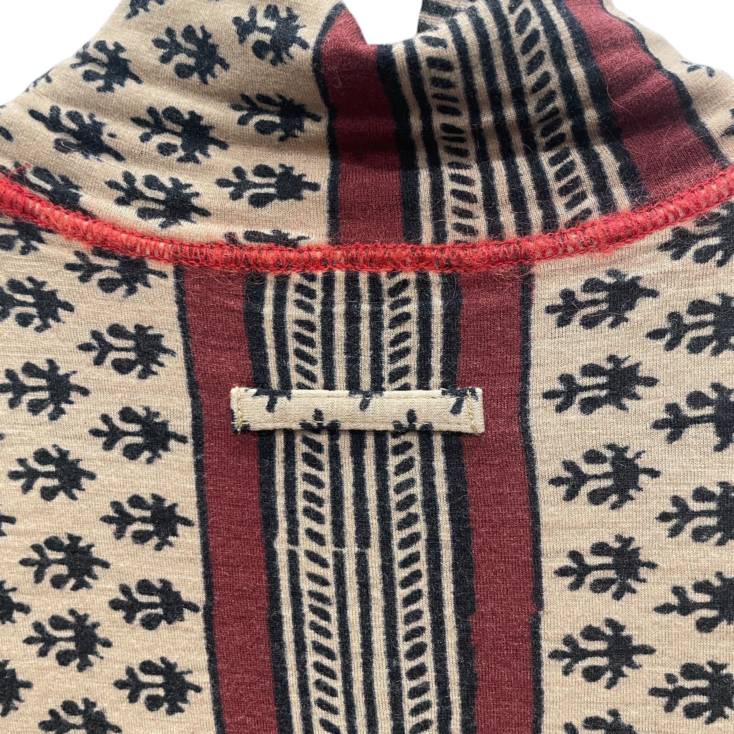 Jean Paul GAULTIER HOMME/Sweater/48/All Over Print/Wool/BEG/TURTLENECK SWEATER KNIT BOTTOM view 3